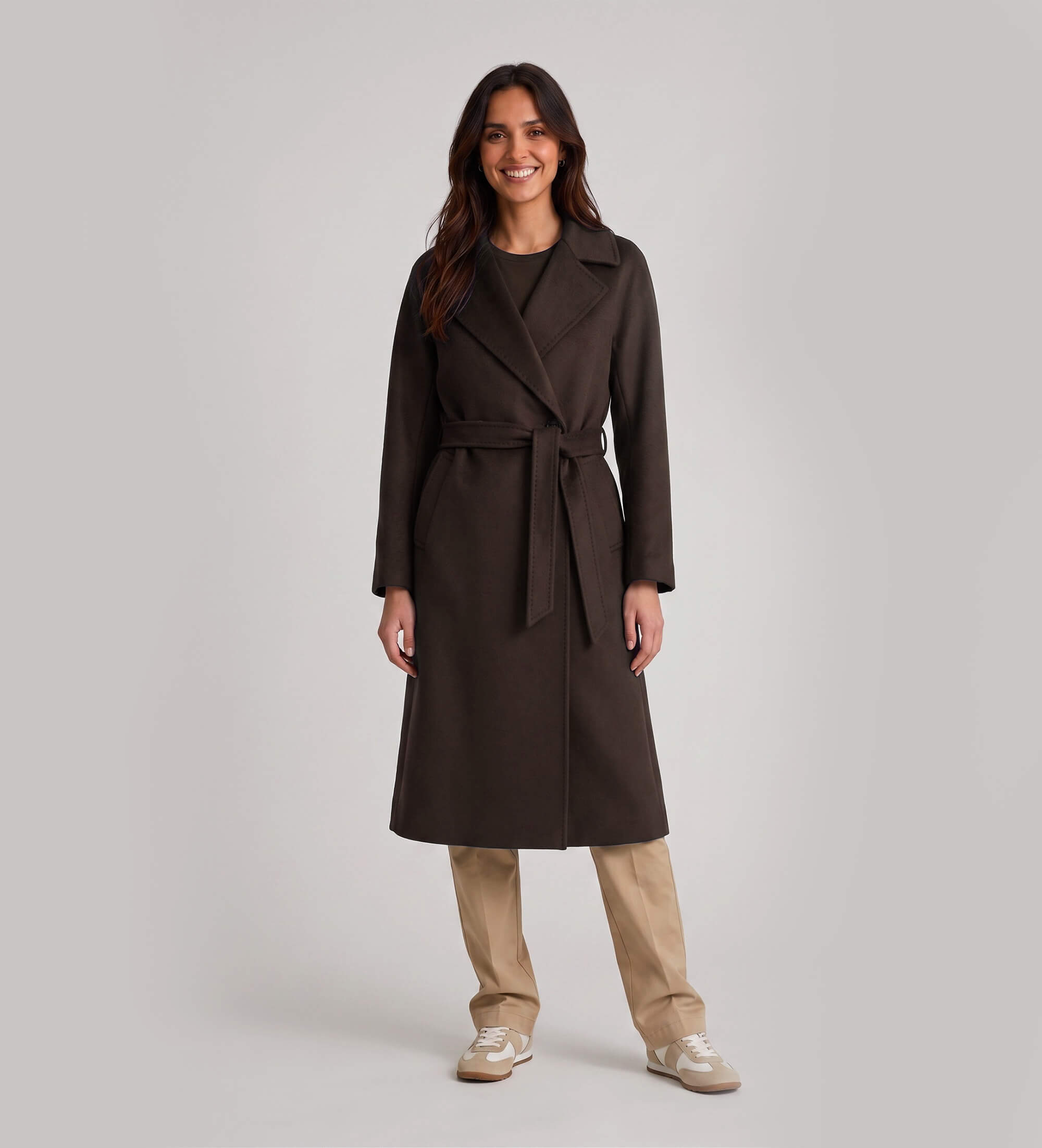 Weekend Max Mara für Damen. 2625016102650 Mantel Wkdresina Schokolade (36), Braun, Lässig, Wolle