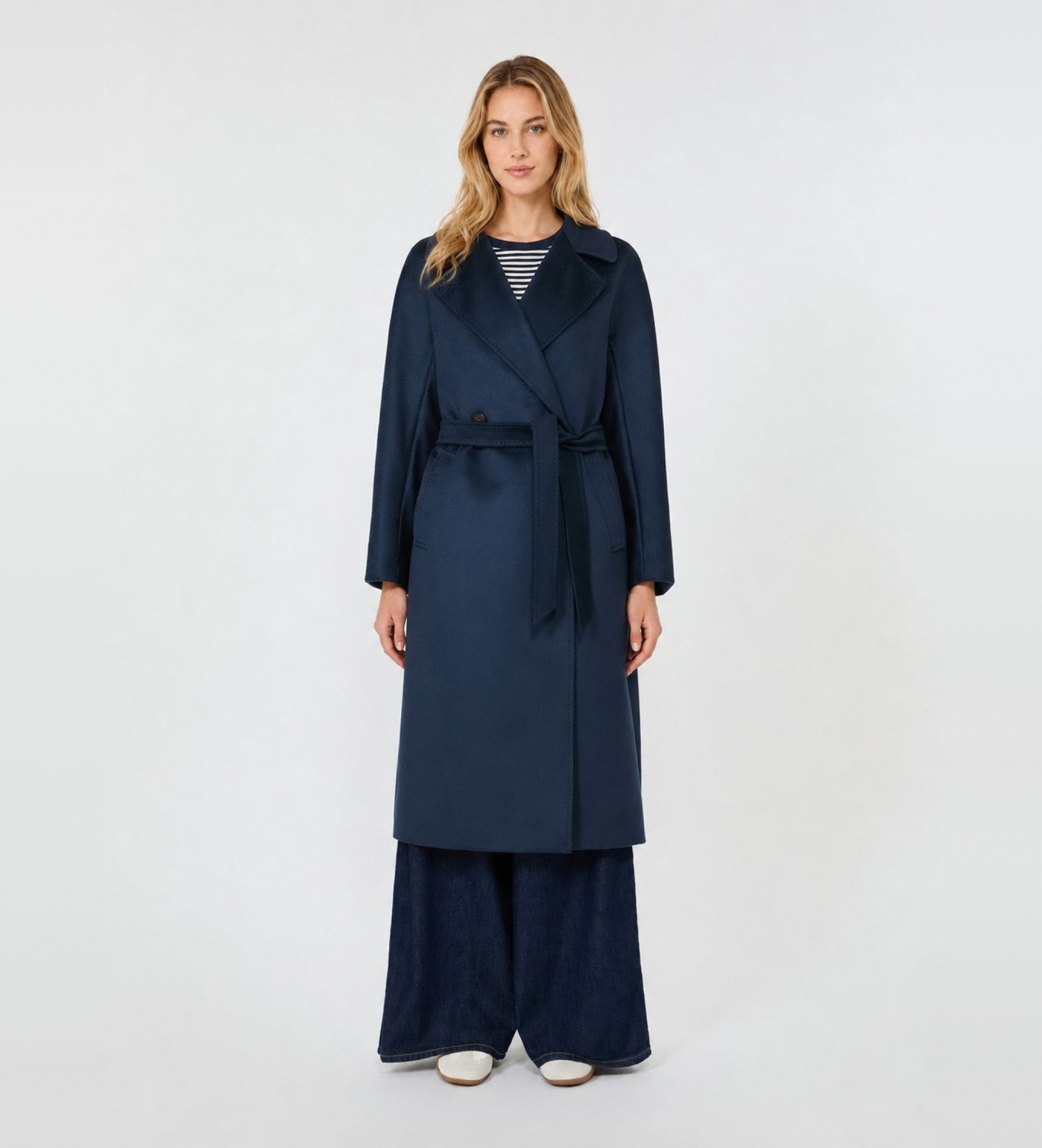 Weekend Max Mara für Damen. 2625016021650 Mantel Resina Marineblau (42), Lässig, Wolle
