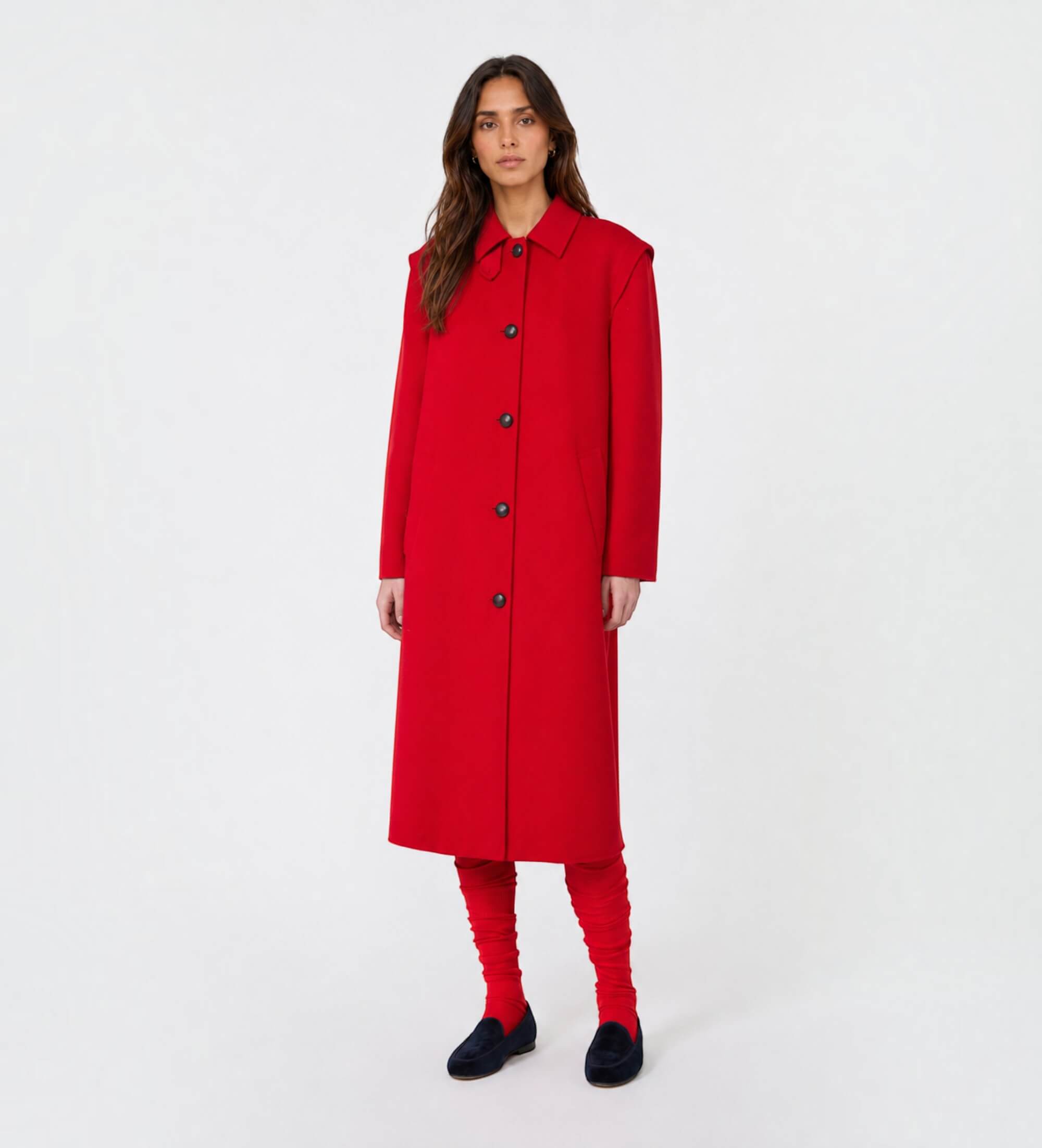 Weekend Max Mara für Damen. 2625016026650 Roter Wksgessati-Mantel (38), Wolle, Klassisch