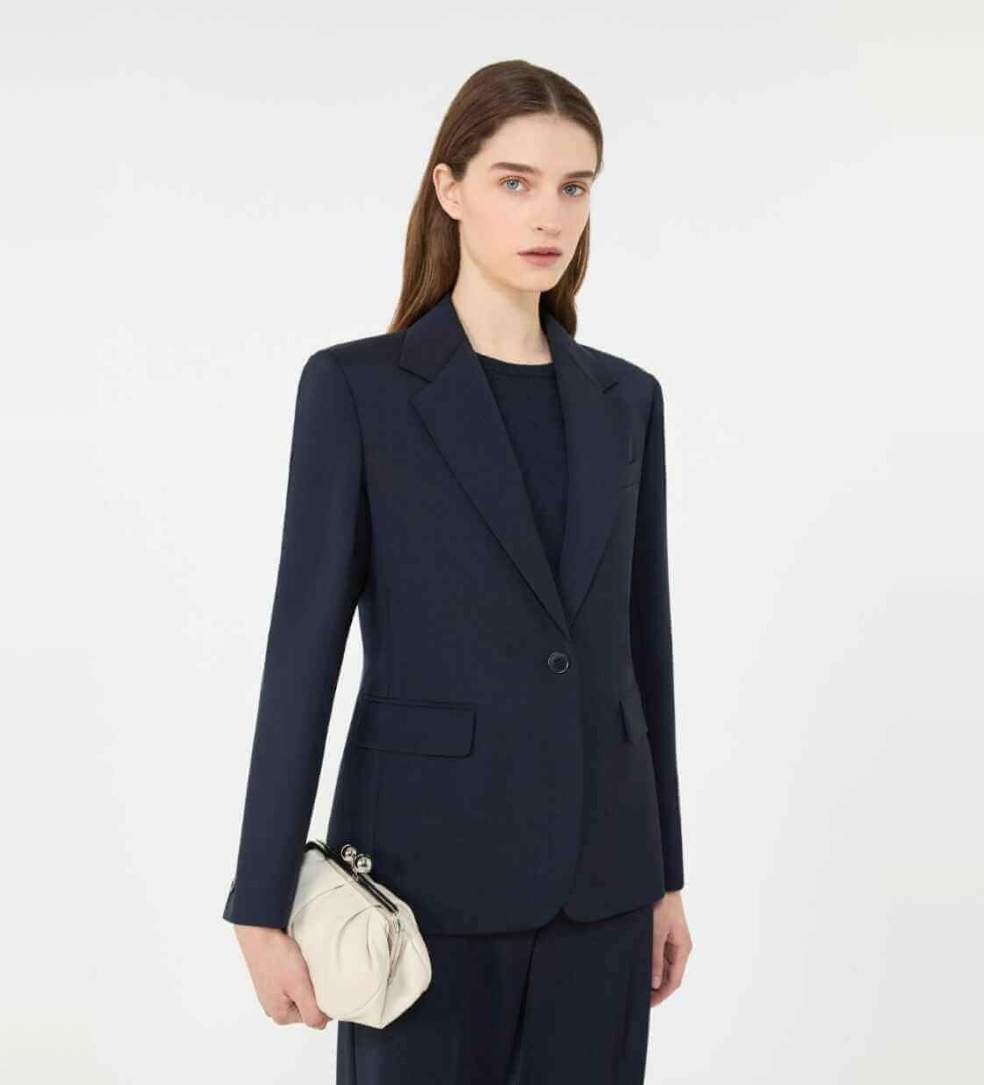 Weekend Max Mara für Damen. 2615041071600 Amerikanische Jacke Lamine marineblau (46), Lässig, Wolle