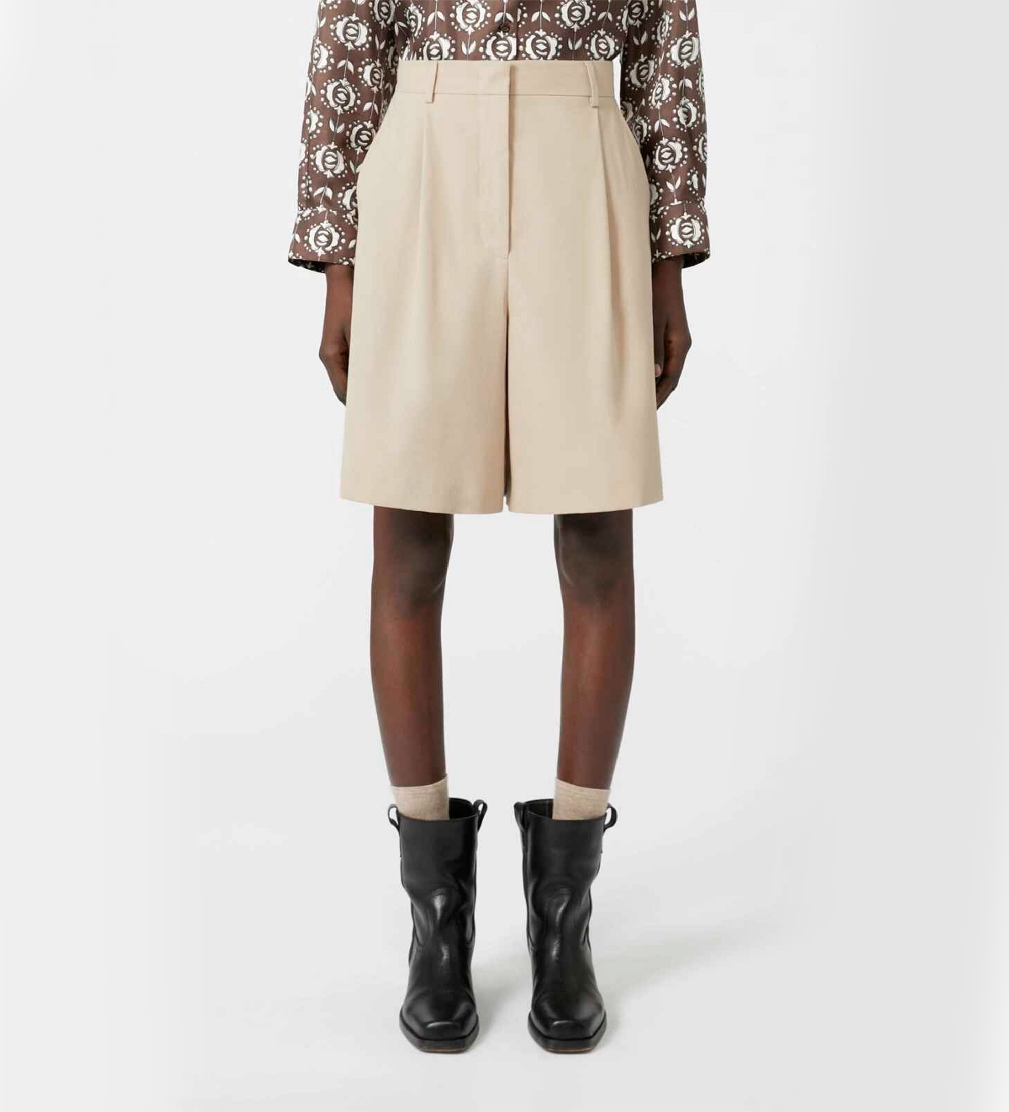 Weekend Max Mara für Damen. 2525146031600 Bermudashorts Rolf beige (L), Lässig, Baumwolle
