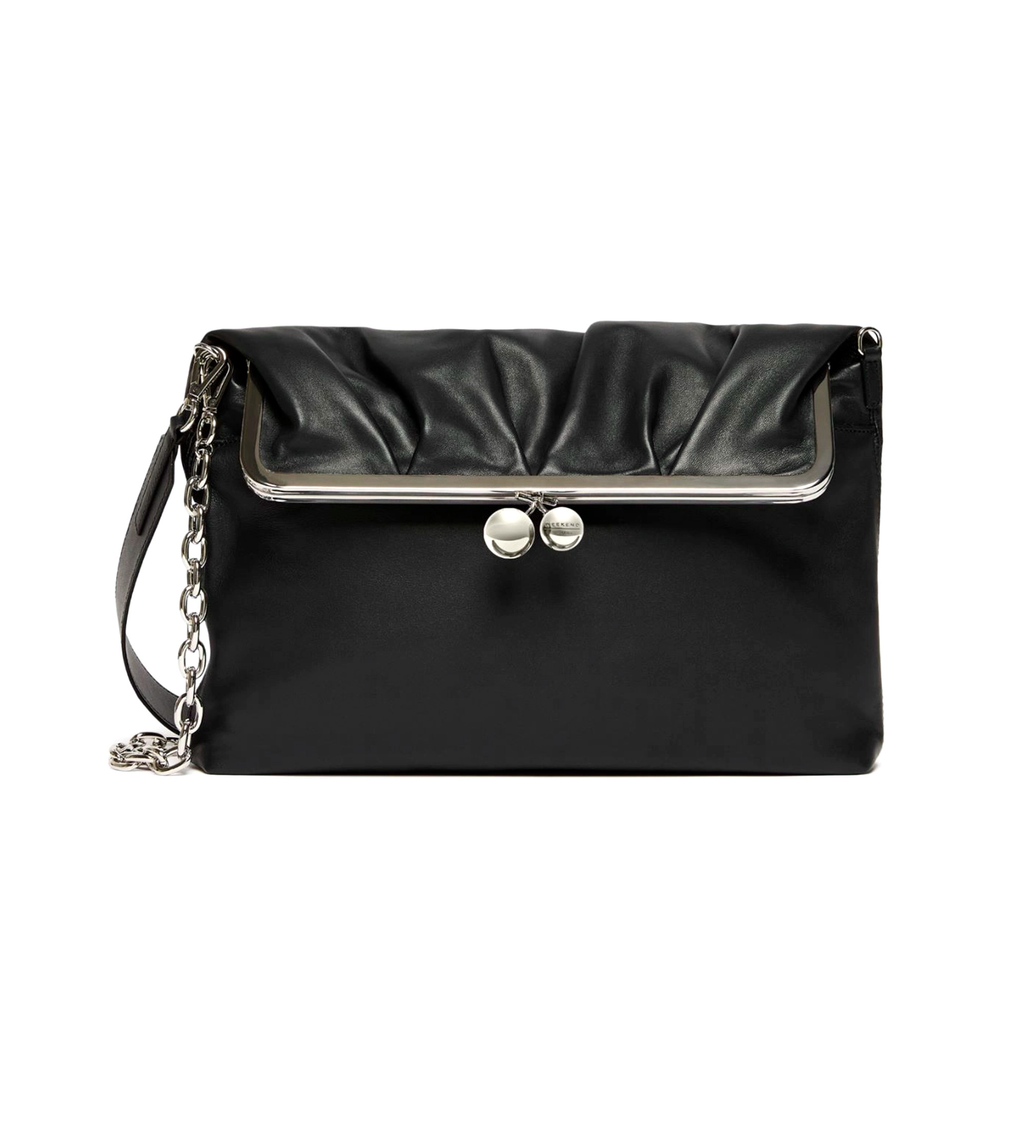 Weekend Max Mara für Damen. 2625516144600 Wkaslalom Ledertasche schwarz (OSFA), Lässig
