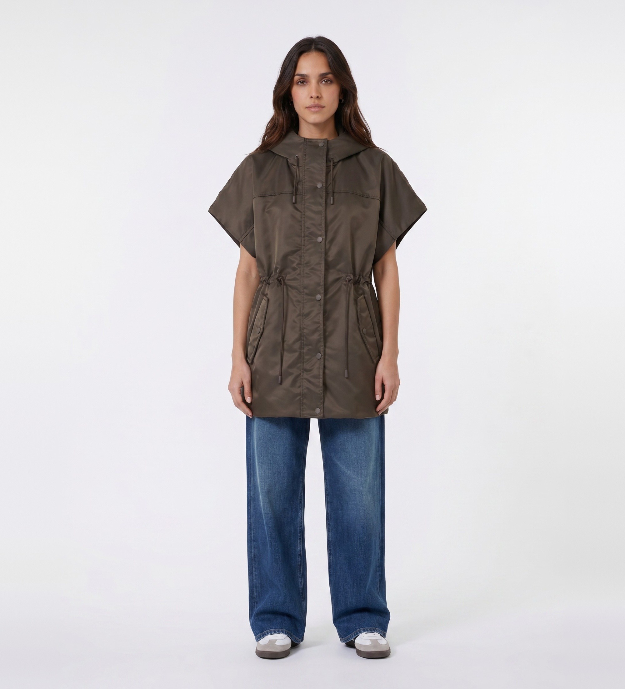 Weekend Max Mara für Damen. 2625296021650 Weste Origano grünlich-braun (42), Lässig, Polyamid, Ärmellos / Hosenträger