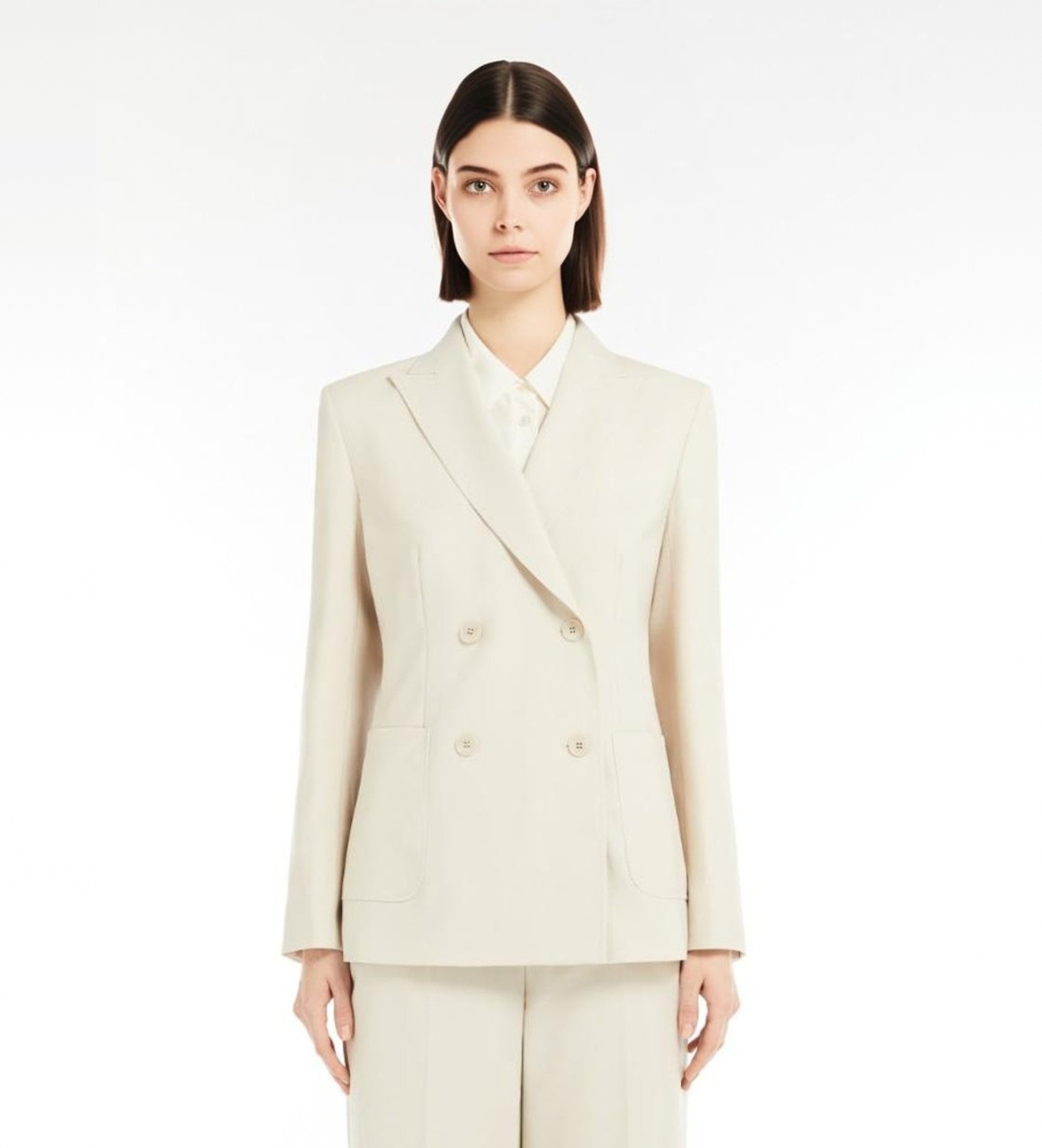 Weekend Max Mara für Damen. 2515041031600 Nervoso Wollblazer sand (46), Beige, Lässig, Wolle, Langarm