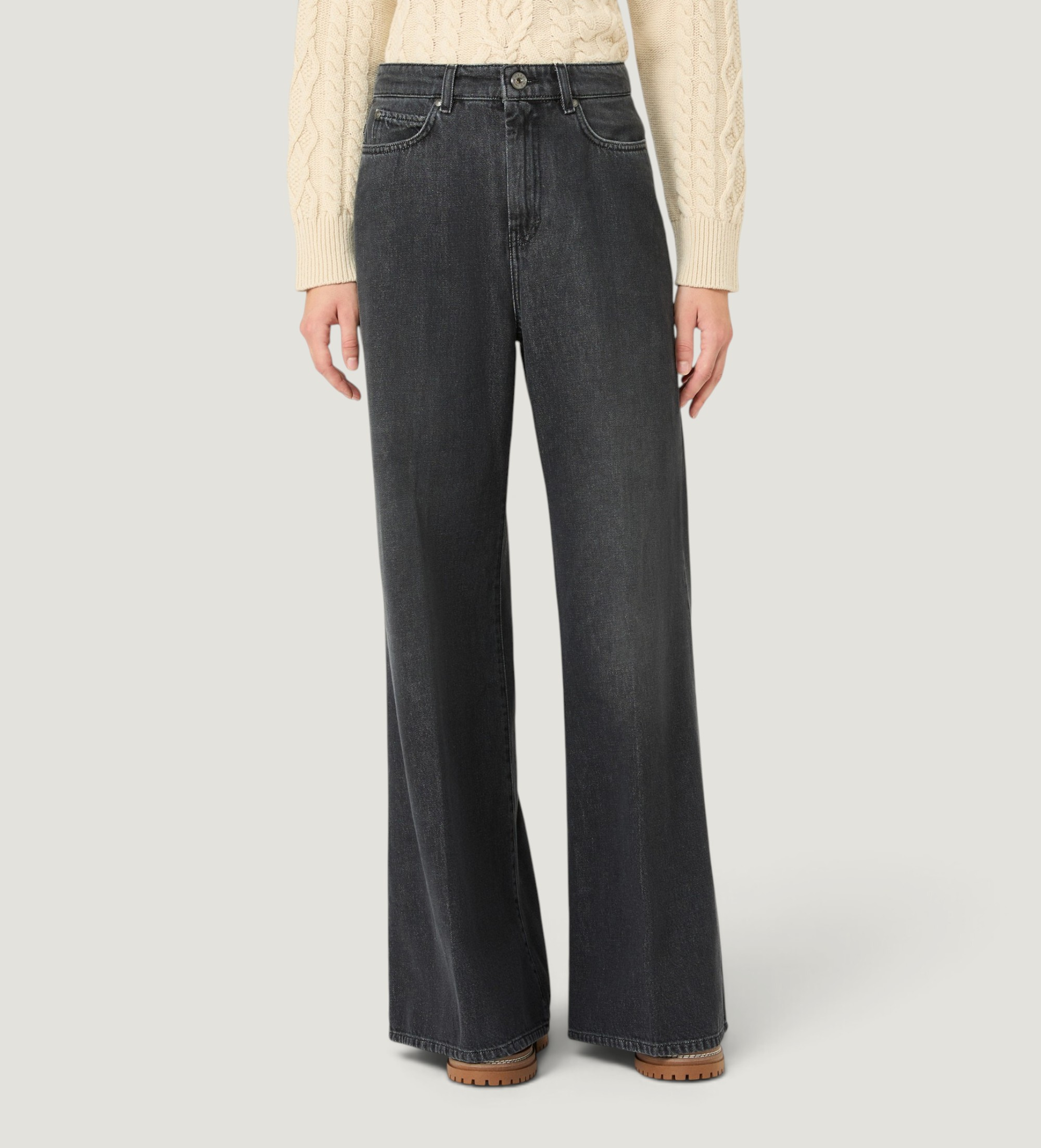 Weekend Max Mara für Damen. 2625186022650 Schwarze Sport-Jeans (44), Lässig, Baumwolle, Denim