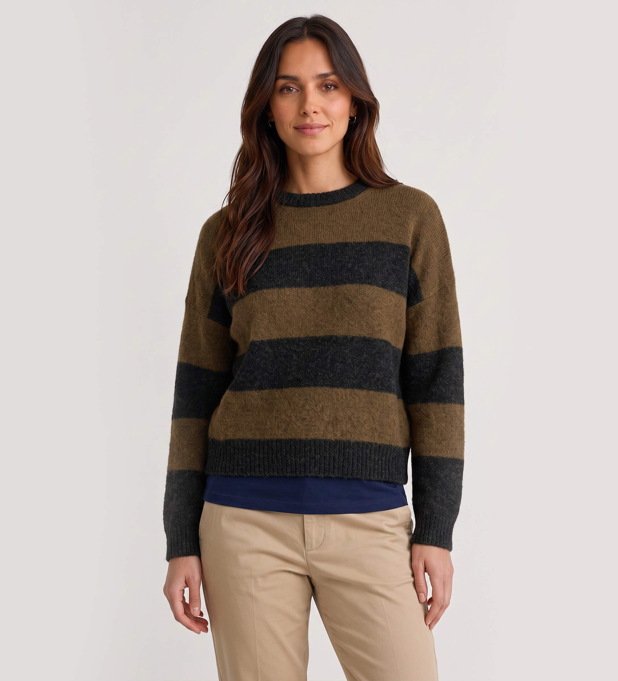 Weekend Max Mara für Damen. 2625366152600 Wkdtuono Strickpullover braun (L), Lässig, Grün, Alpaka, Ärmellos / Hosenträger