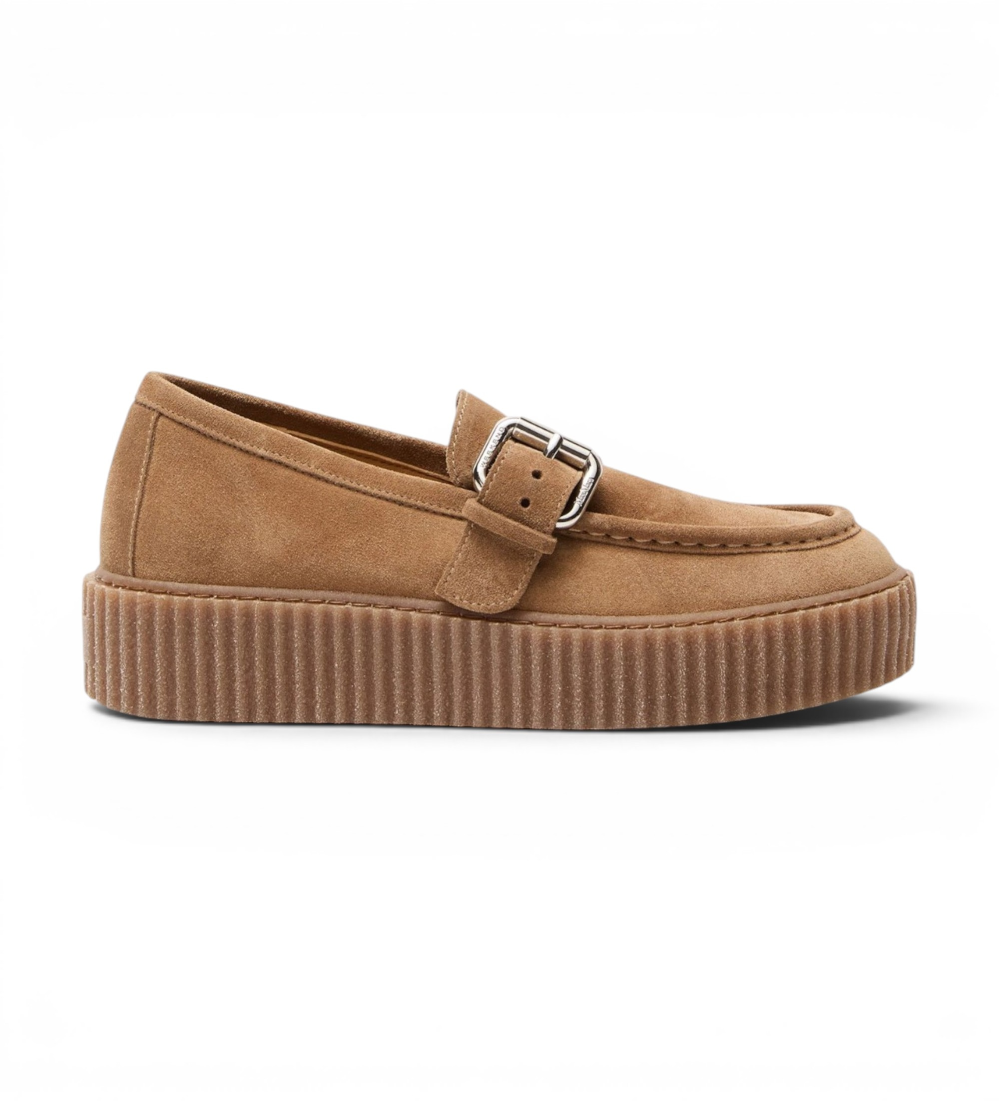 Weekend Max Mara für Damen. 2625526114600 Leder-Mokassins Wkanavetta braun (40), Wohnung, 1 bis 3 cm, Keine, Lässig