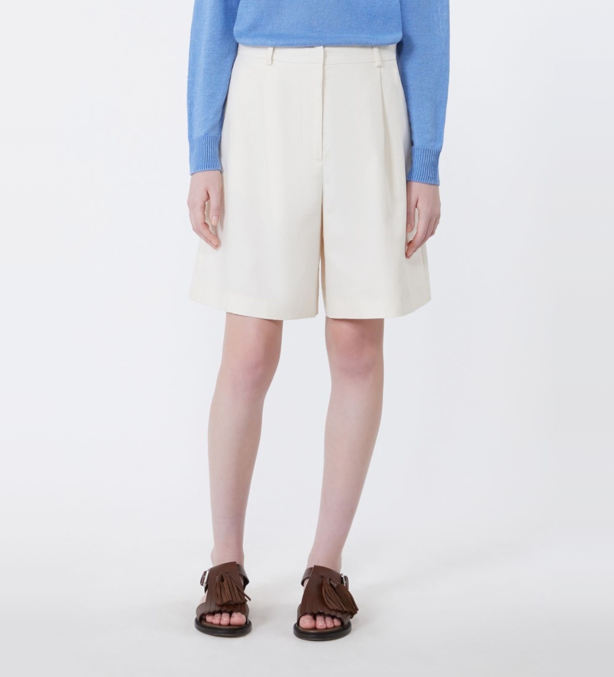 Weekend Max Mara für Damen. 2615141022600 Kurze Hose Ecuba beige (42), Lässig, Baumwolle