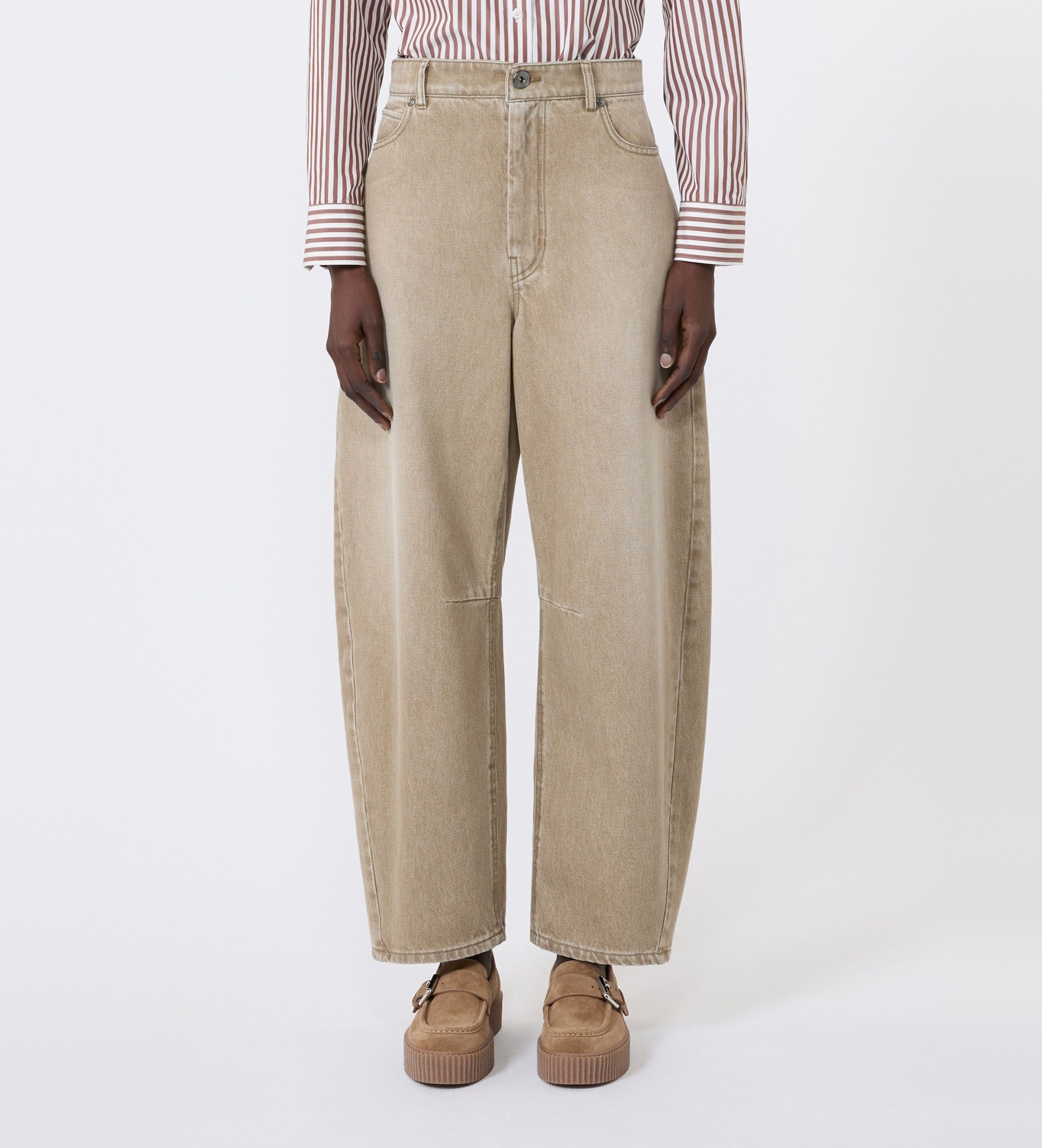 Weekend Max Mara für Damen. 2625186061650 Arcadia Hose beige (36), Lässig, Baumwolle, Denim