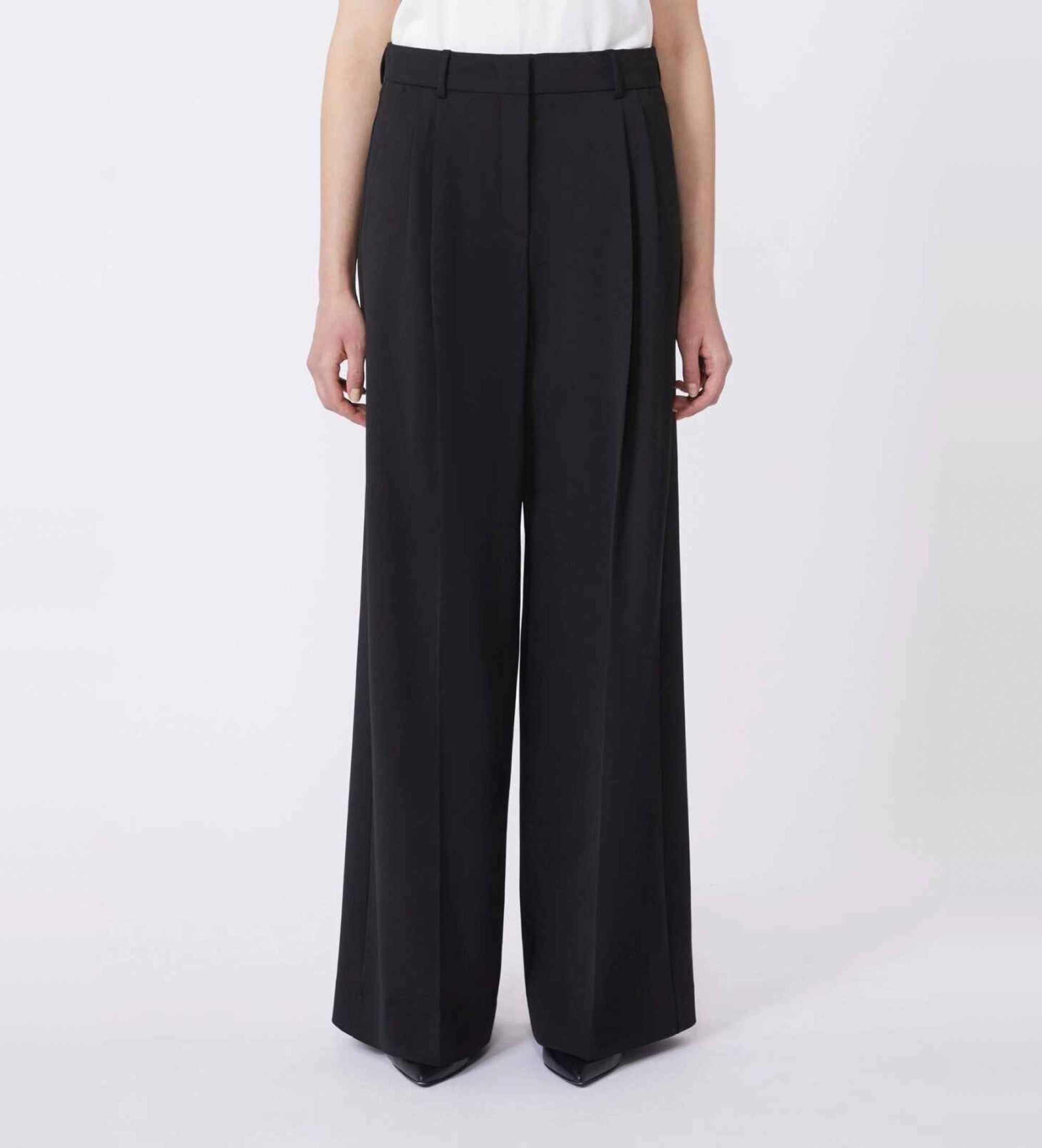 Weekend Max Mara für Damen. 2615131061600 Schwarze Asta-Hose (36), Lässig, Polyester