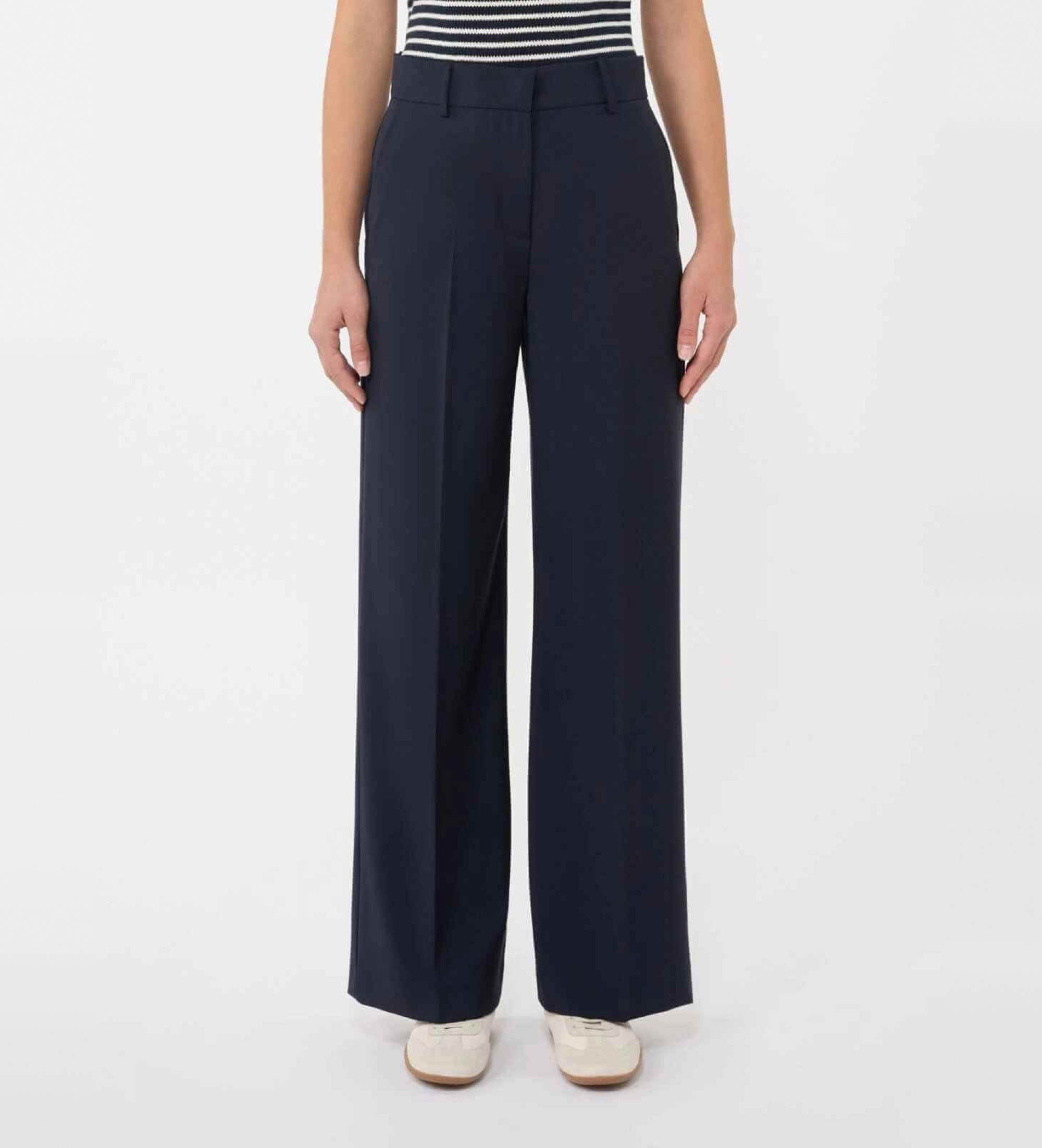 Weekend Max Mara für Damen. 2615131041600 Visivo-Hose marineblau (40), Lässig, Wolle