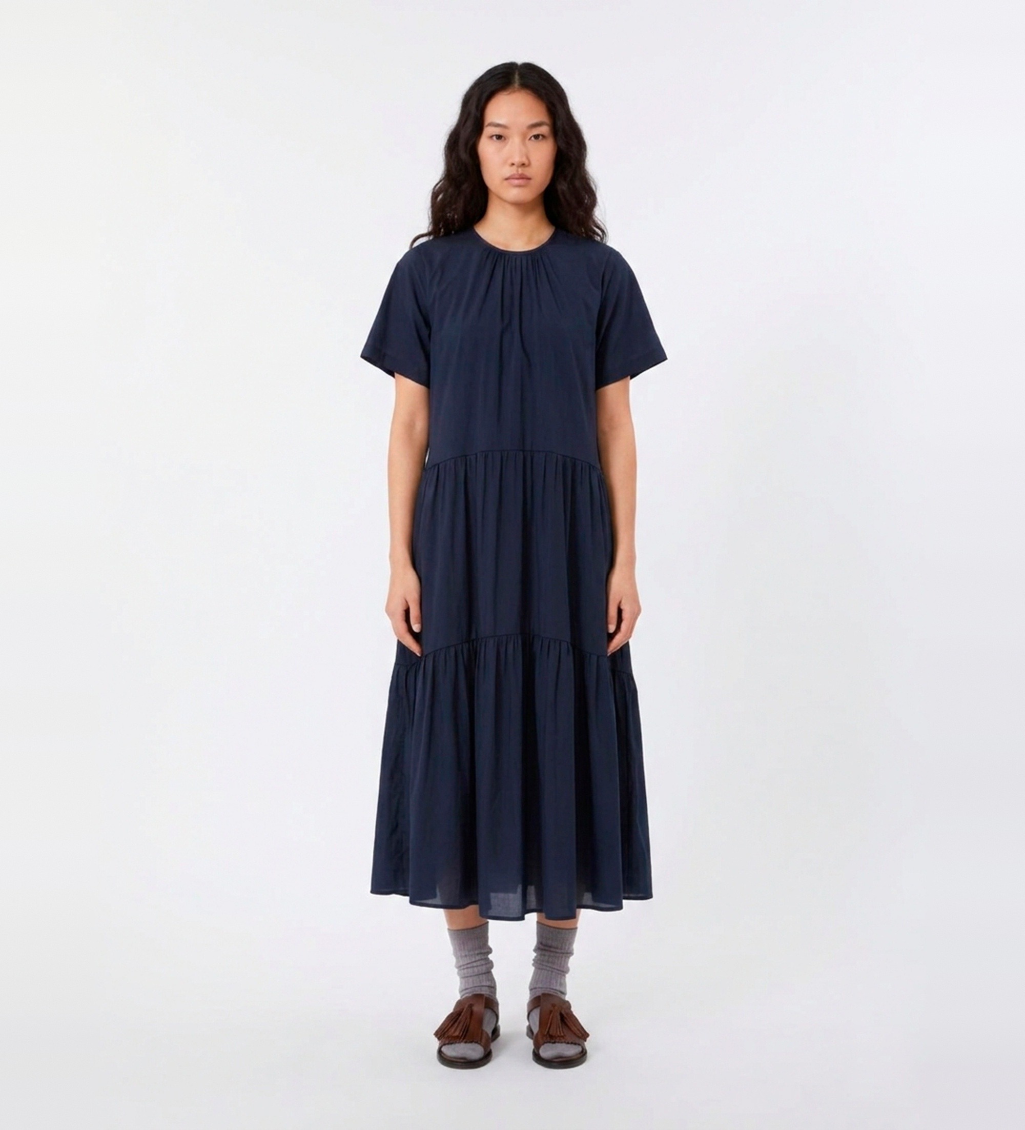Weekend Max Mara für Damen. 2615231012600 Kleid Alloro marineblau (42), Lässig, Synthetisch, Kurzarm