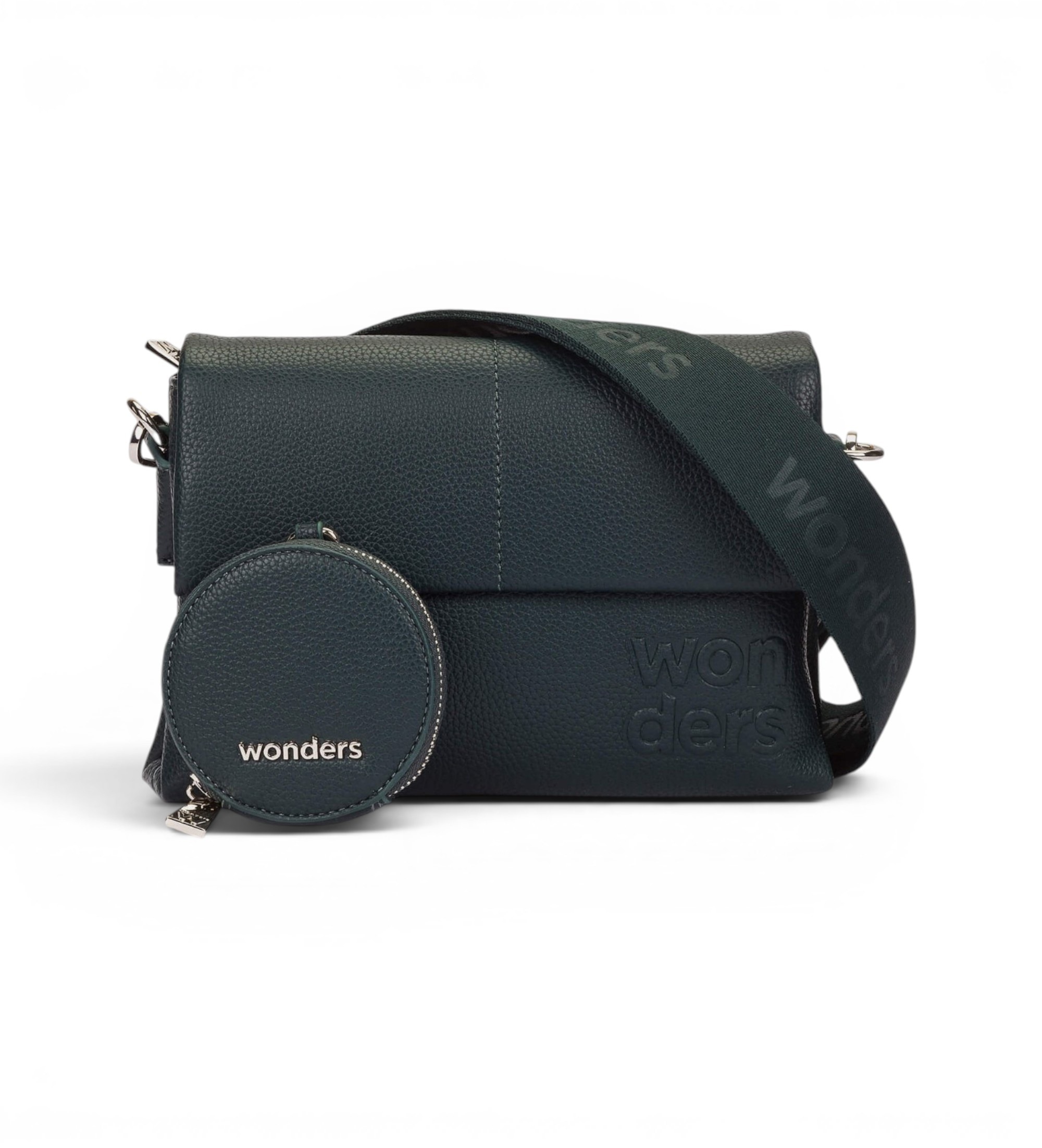 Wonders Unisex. WB-54020-C Grüne Mirari-Tasche (OSFA), Lässig, Kunstleder, Polyurethan