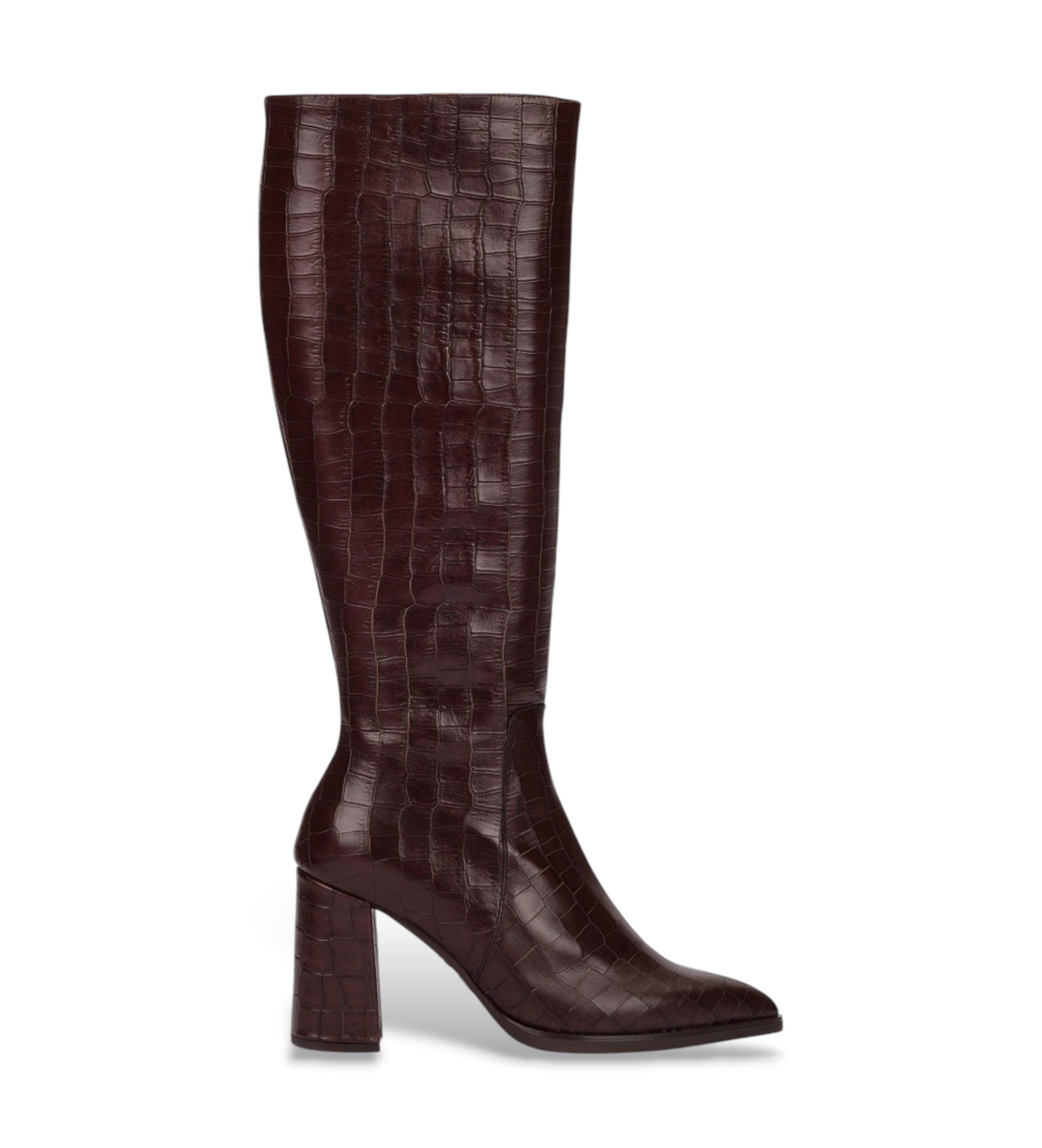 Wonders für Damen. M-5432 Aurora 32 braune Lederstiefel (39), 8 bis 10 cm, Reißverschluss, Lässig