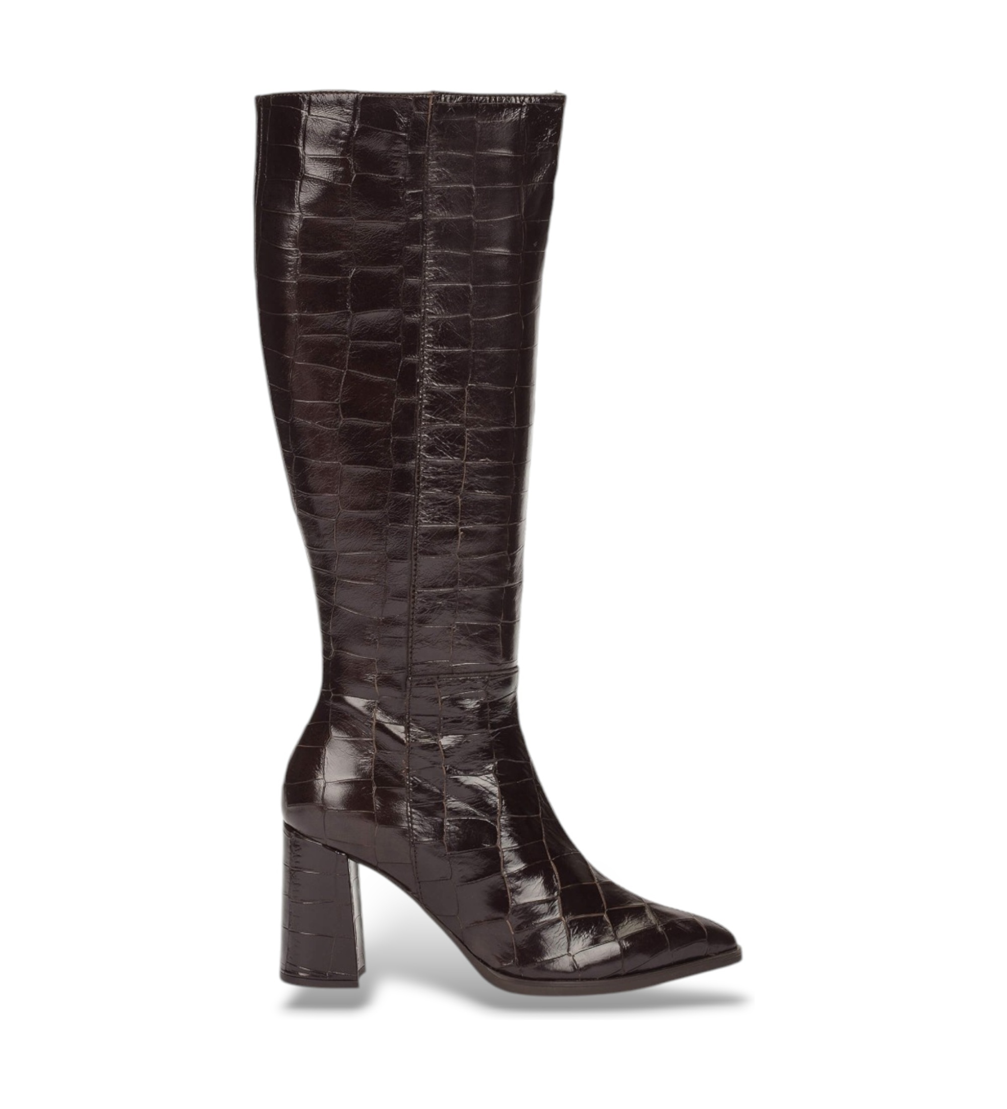 Wonders für Damen. M-5442_2415_9332 Aurora Lederstiefel 42 Braun (38), 5 bis 8 cm, Reißverschluss, Lässig, Klassisch