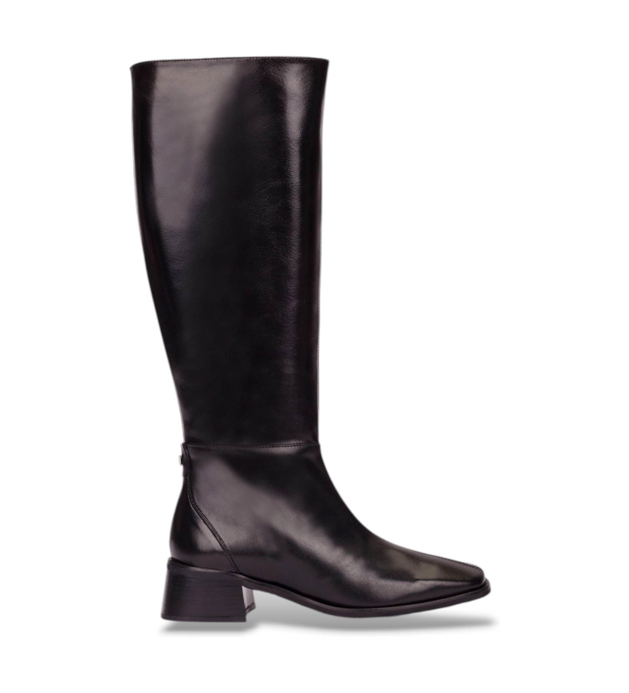 Wonders für Damen. D-1611_5715_5792 Ayla 11 Lederstiefel Schwarz (37), 5 bis 8 cm, Reißverschluss, Lässig