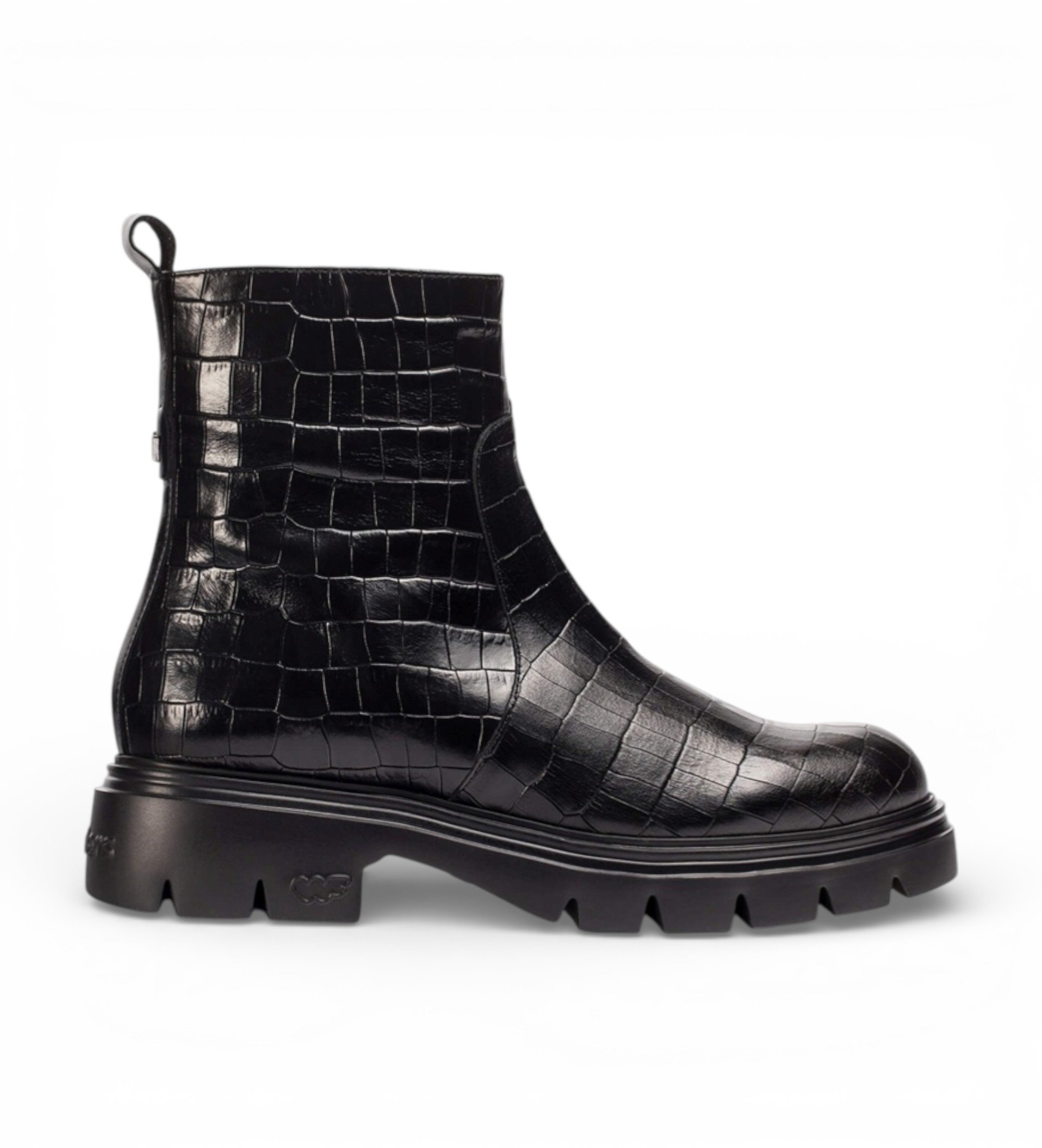 Wonders für Damen. A-4305 Booties Austral Oregon schwarz (39), Leder, 3 bis 5 cm, Reißverschluss, Lässig