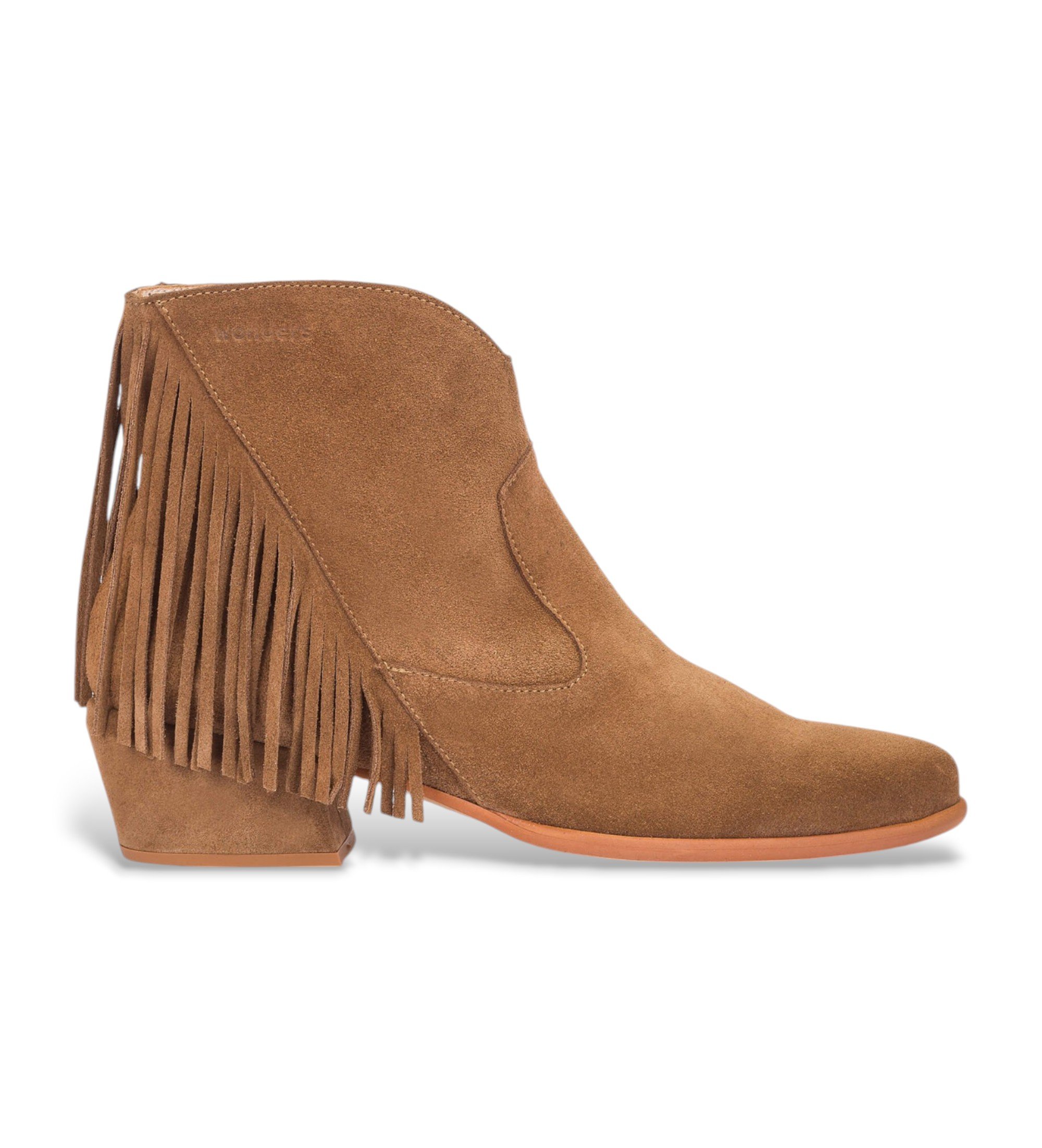 Wonders für Damen. D-2005 Lederstiefeletten FEI 05 braun (36), 1 bis 3 cm, Lässig