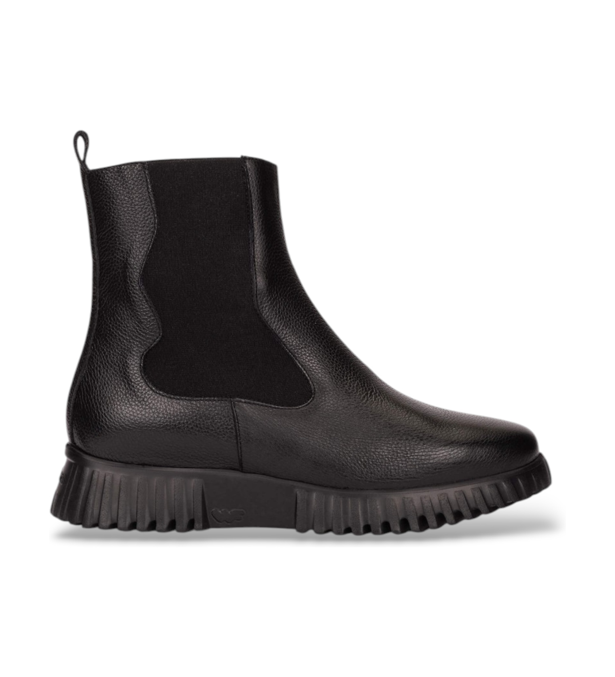 Wonders für Damen. A-4422_5078_5792 Flexfly 22 Stiefeletten aus Leder Schwarz (37), Wohnung, Reißverschluss, Lässig