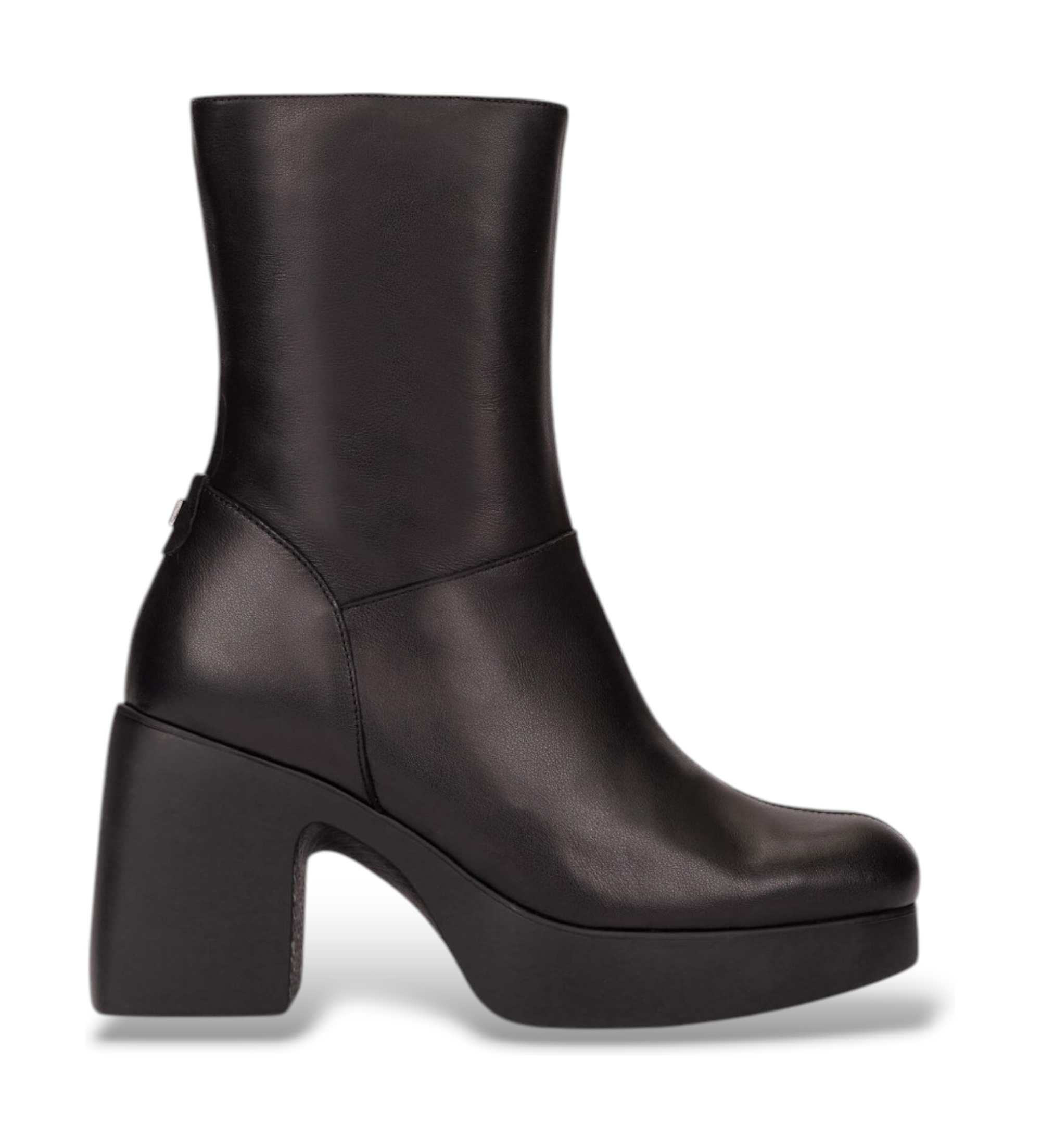 Wonders für Damen. H-49101_5121_5792 Lederstiefeletten Lady 101 Schwarz (36), 5 bis 8 cm, Reißverschluss, Lässig