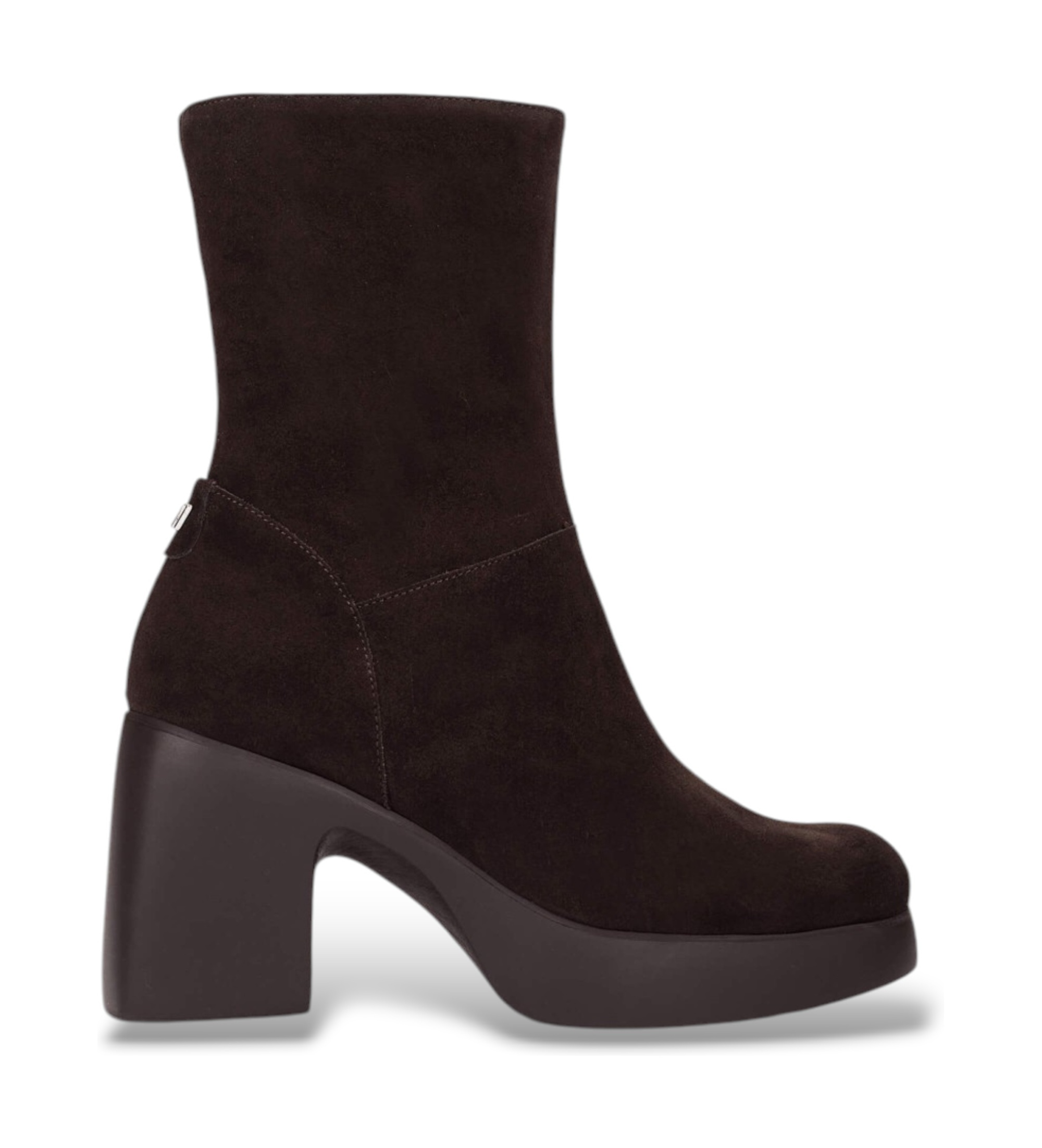 Wonders für Damen. H-49101_5713_9332 Lederstiefeletten Lady 101 Braun (40), 5 bis 8 cm, Spaltleder, Reißverschluss, Lässig