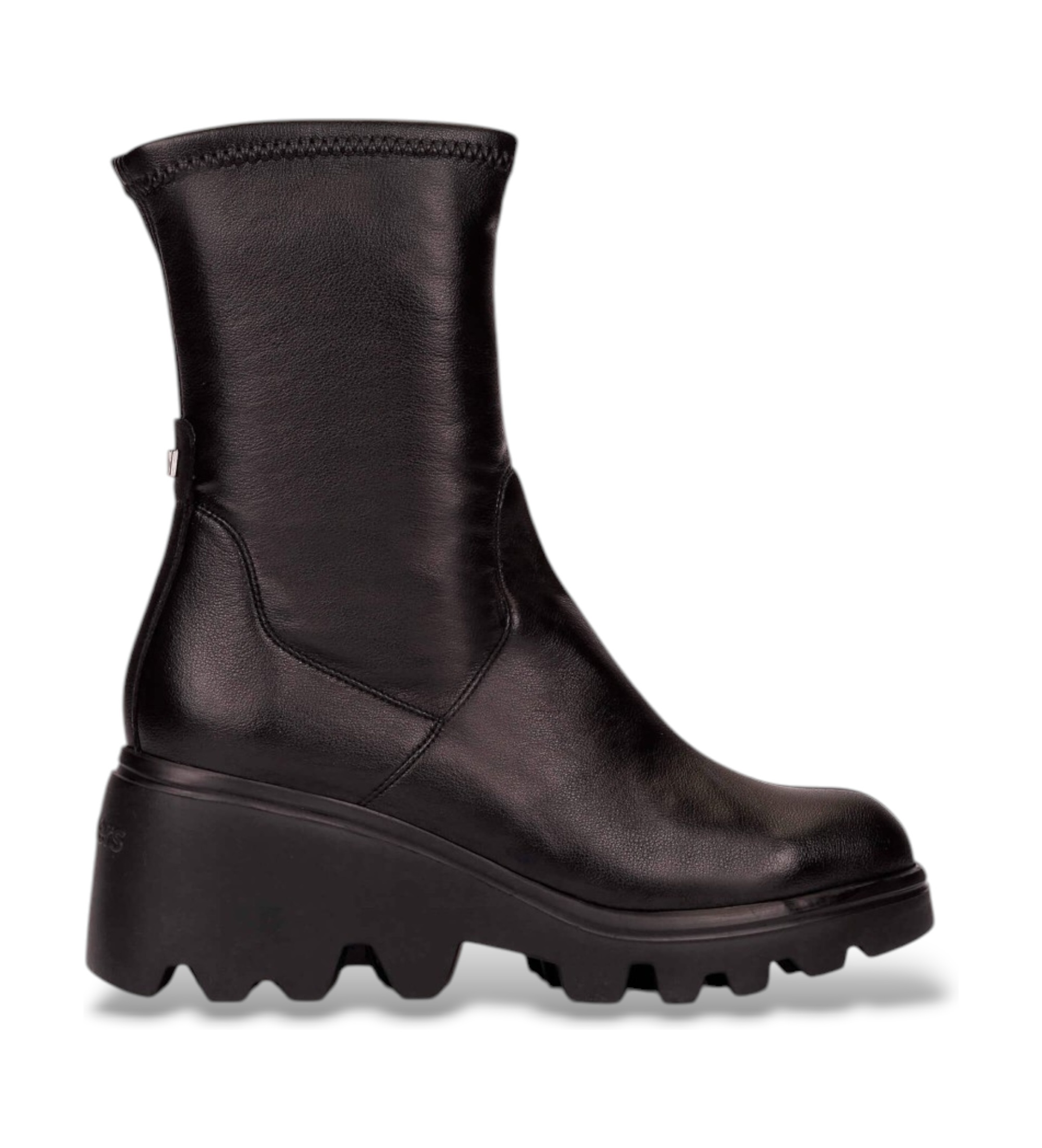 Wonders für Damen. G-7030_5737_5792 Toronto 30 Lederstiefeletten Schwarz (41), Wohnung, Reißverschluss, Lässig