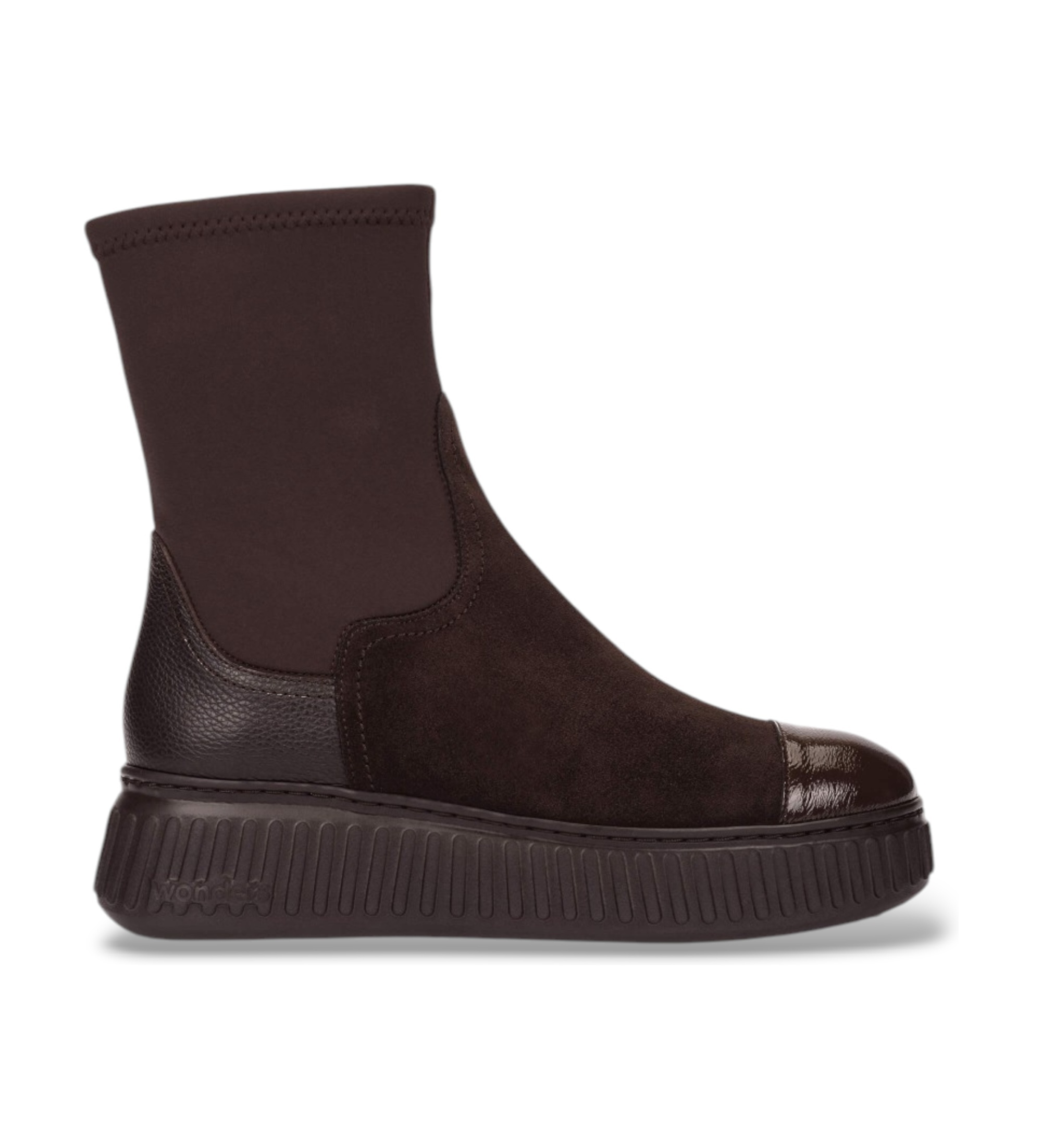 Wonders für Damen. A-5207_941_9332 Stiefeletten aus Leder Xfly 07 Braun (38), Wohnung, Reißverschluss, Lässig