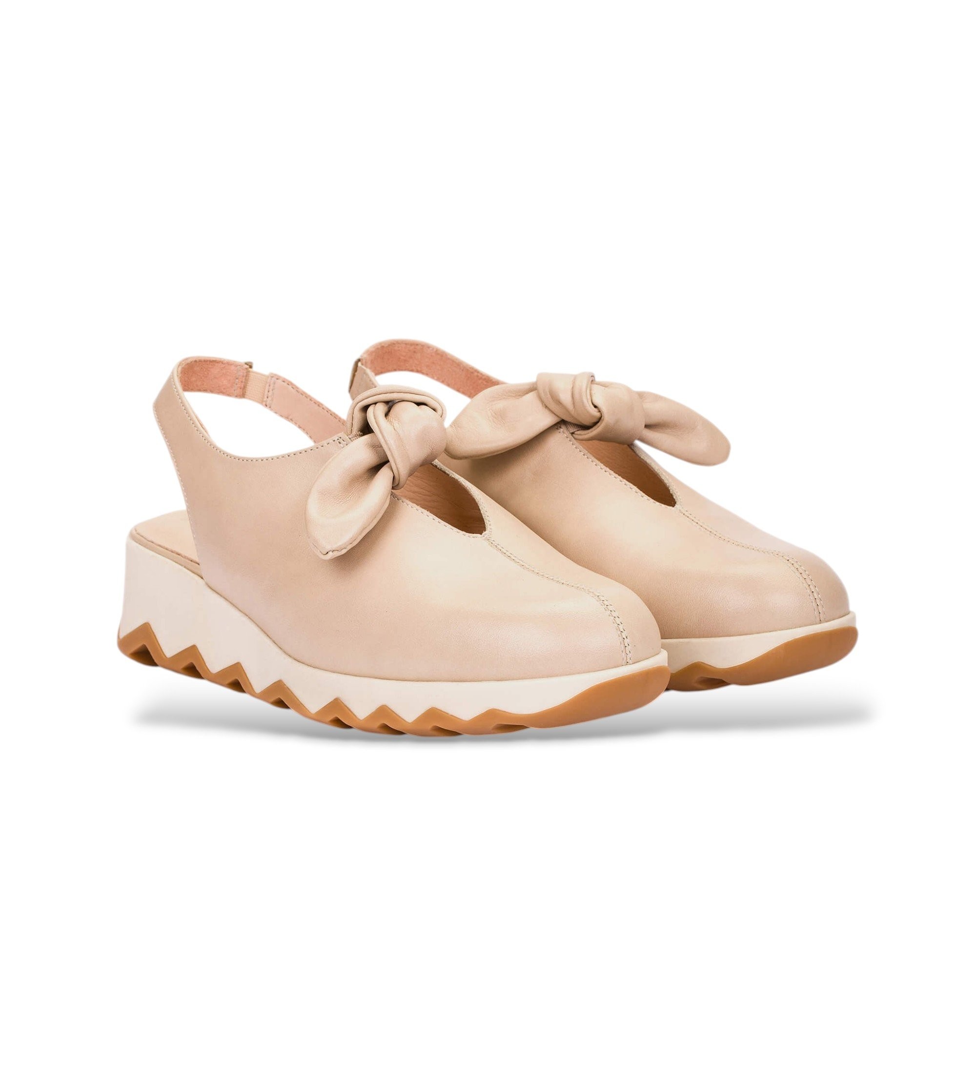 Wonders für Damen. C-7602 Lederschuhe Simon02 beige (41), 3 bis 5 cm, Keine, Lässig