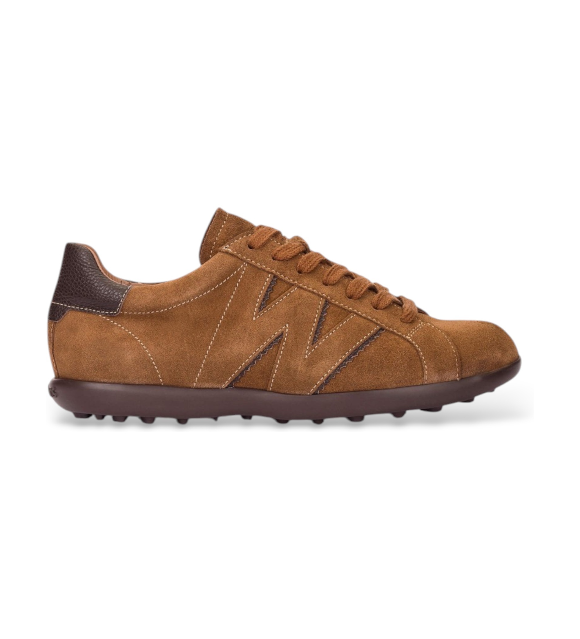 Wonders für Damen. A-5010_5082_12351 Flyfit 10 Leder-Sneaker Braun (38), Wohnung, Spaltleder, Schnürsenkel, Lässig