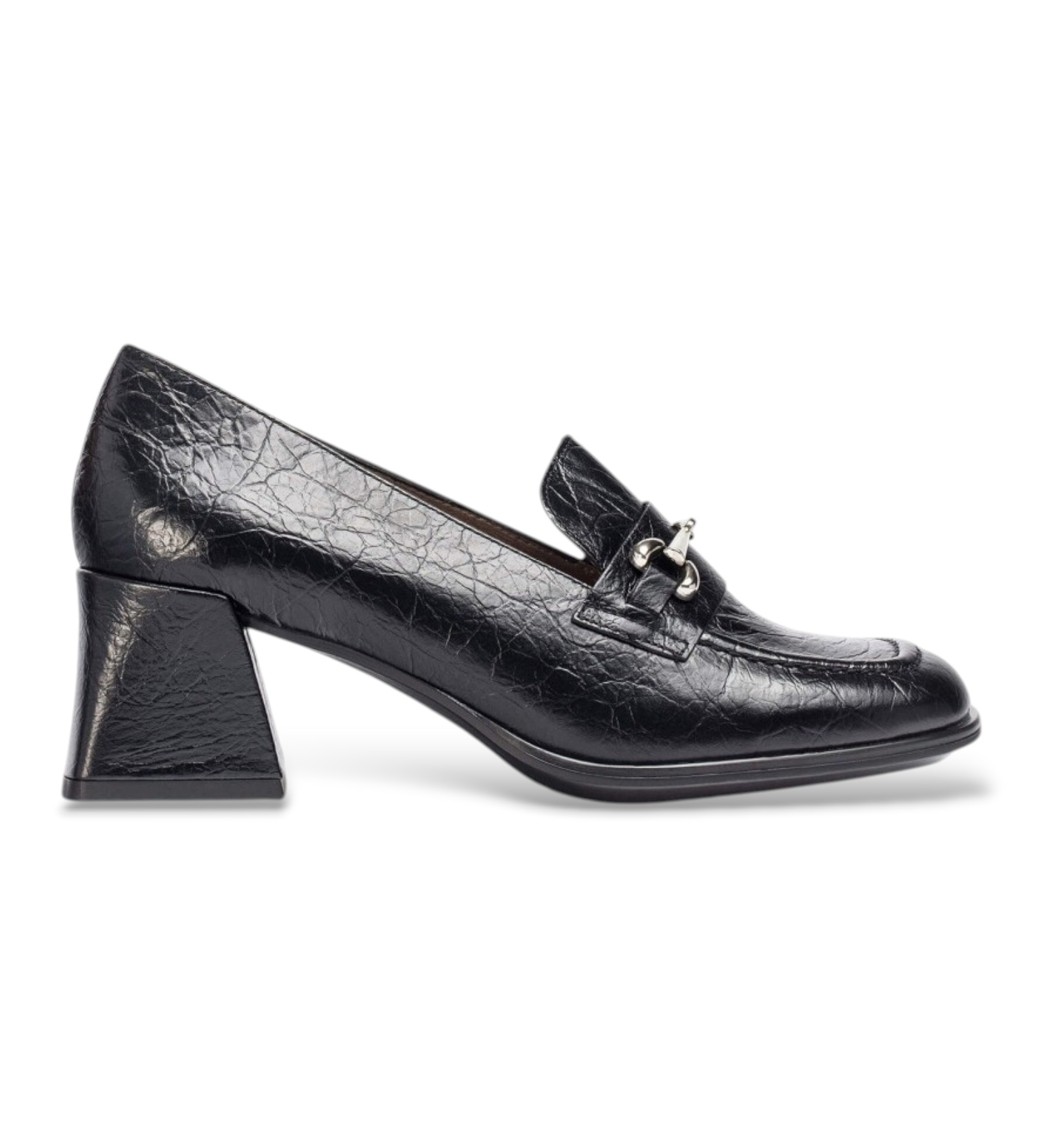 Wonders für Damen. H-5712_4166_5792 Leder-Mokassins Celia Schwarz (36), 5 bis 8 cm, Keine, Lässig, Klassisch