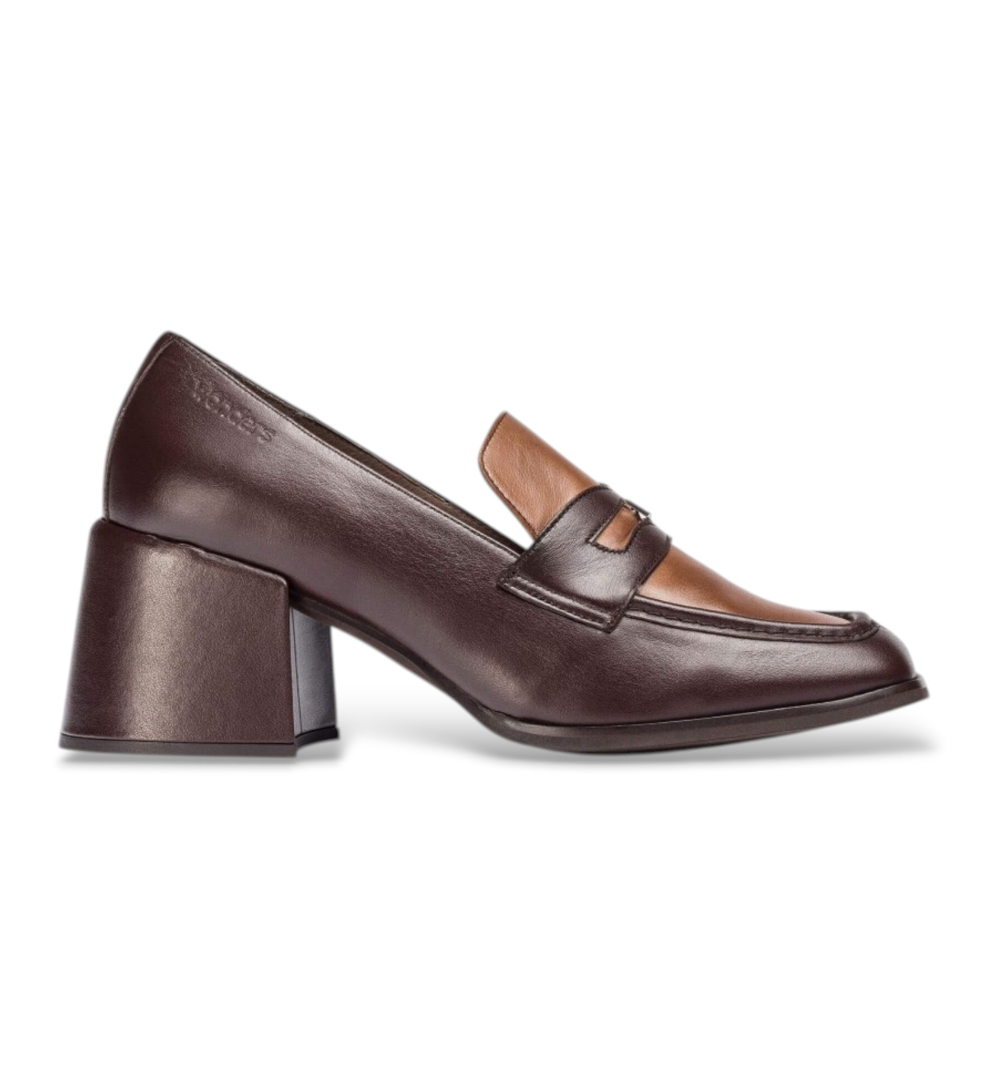 Wonders für Damen. H-6402_1960_9348 Leder-Mokassins Victoria 02 Braun (40), 5 bis 8 cm, Keine, Lässig, Klassisch