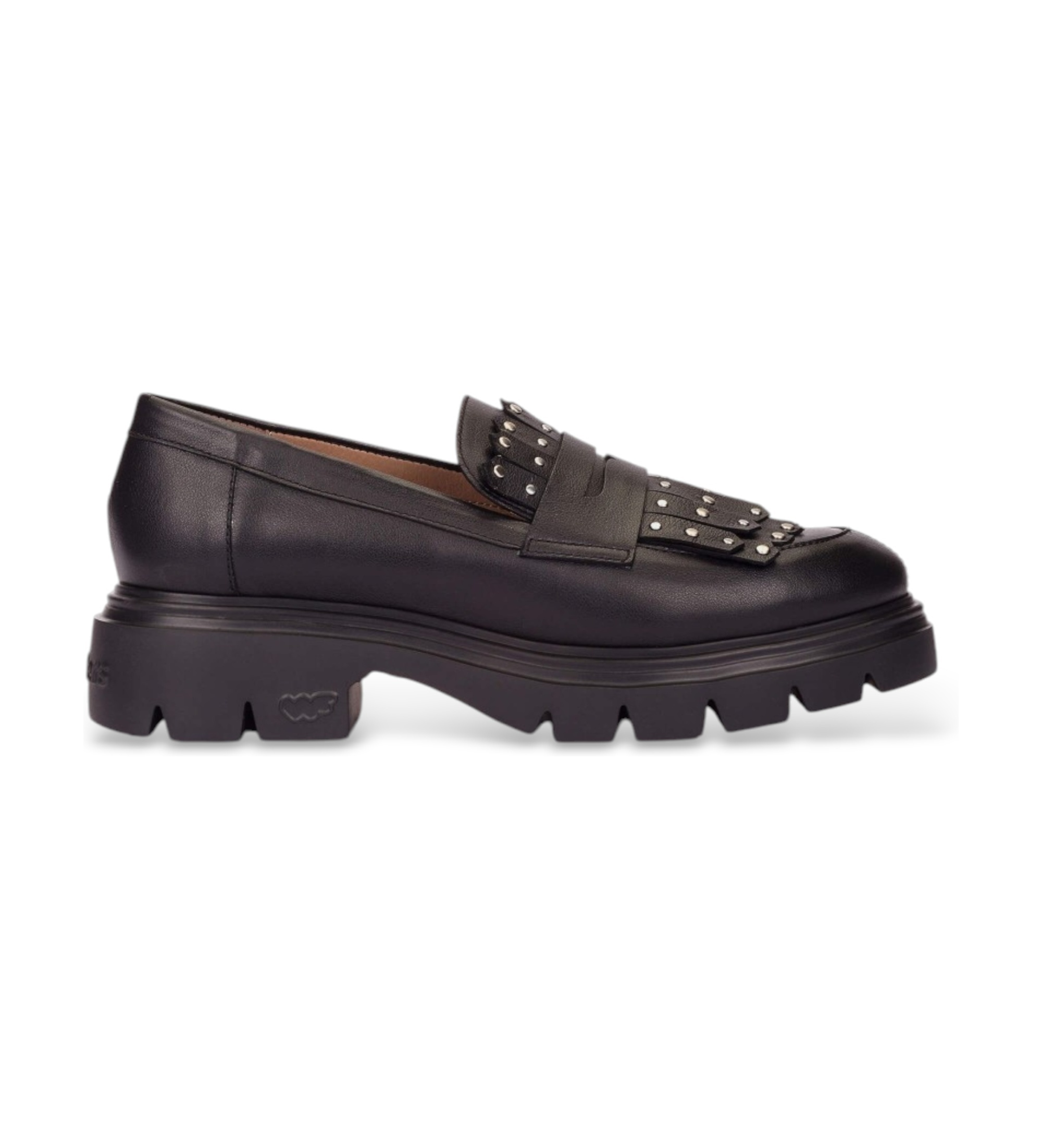 Wonders für Damen. A-4315_5716_5792 Mokassins BONES 15 Schwarz (39), Leder, 1 bis 3 cm, Keine, Lässig