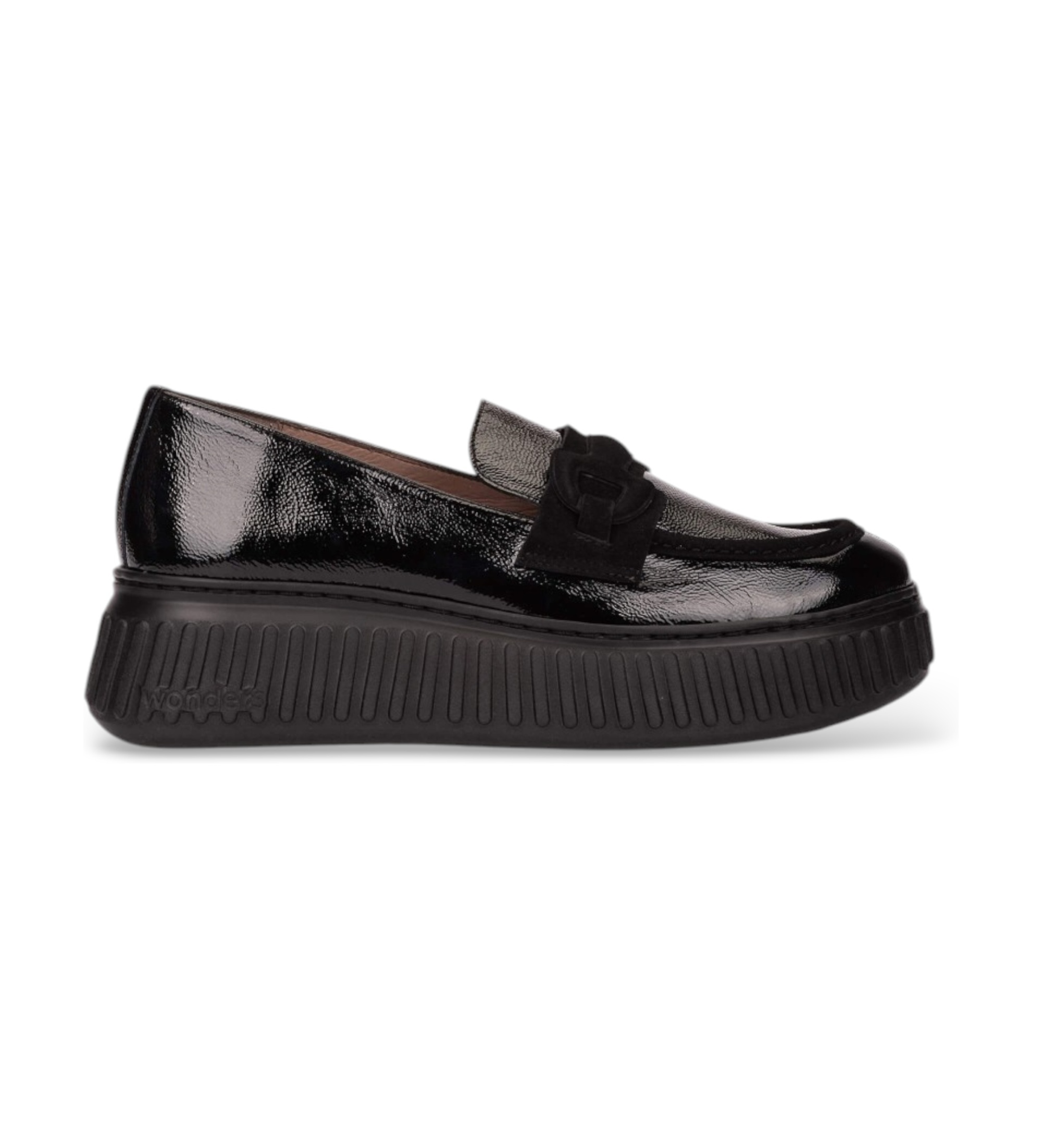 Wonders für Damen. A-5203_2025_5792 Mokassins aus Leder XFLY 03 Schwarz (38), 3 bis 5 cm, Keine, Lässig