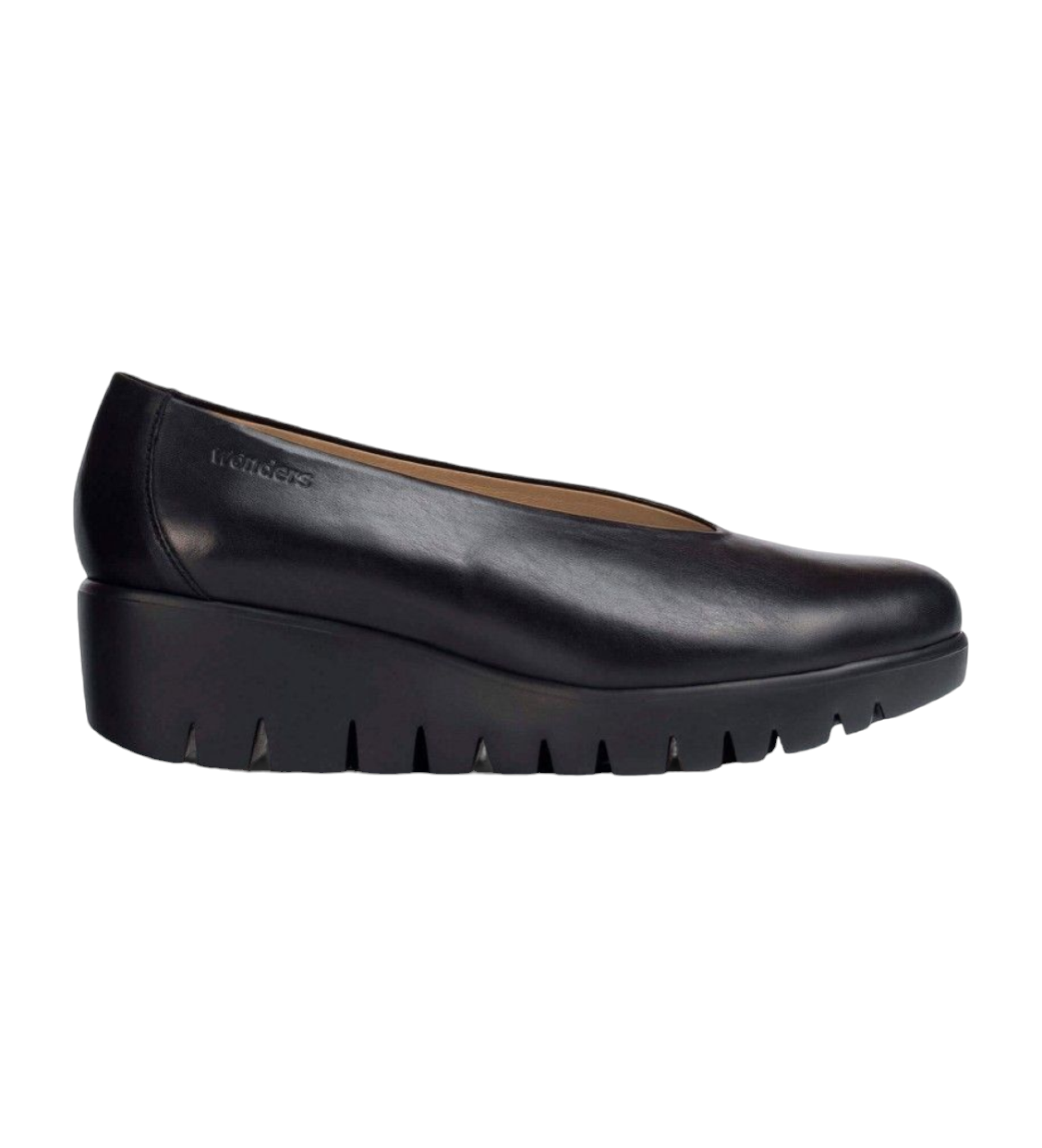 Wondersvoor vrouwen. C-33100_2525_5792 Fly Leren Mocassins Zwart (41), Leer, 3 tot 5 cm, Geen, Casual
