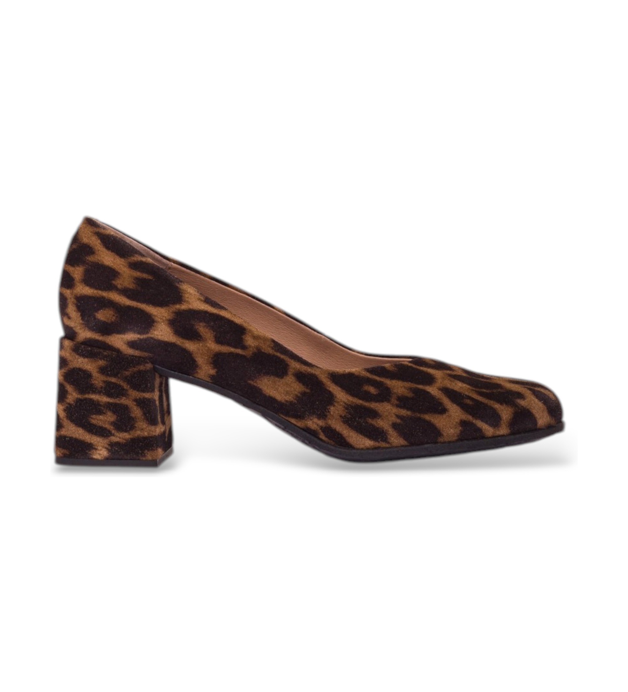 Wonders für Damen. H-7001_5712_9117 Schuhe aus Leder ELIA 01 braun (37), 5 bis 8 cm, Spaltleder, Keine, Lässig, Tierdruck, Klassisch