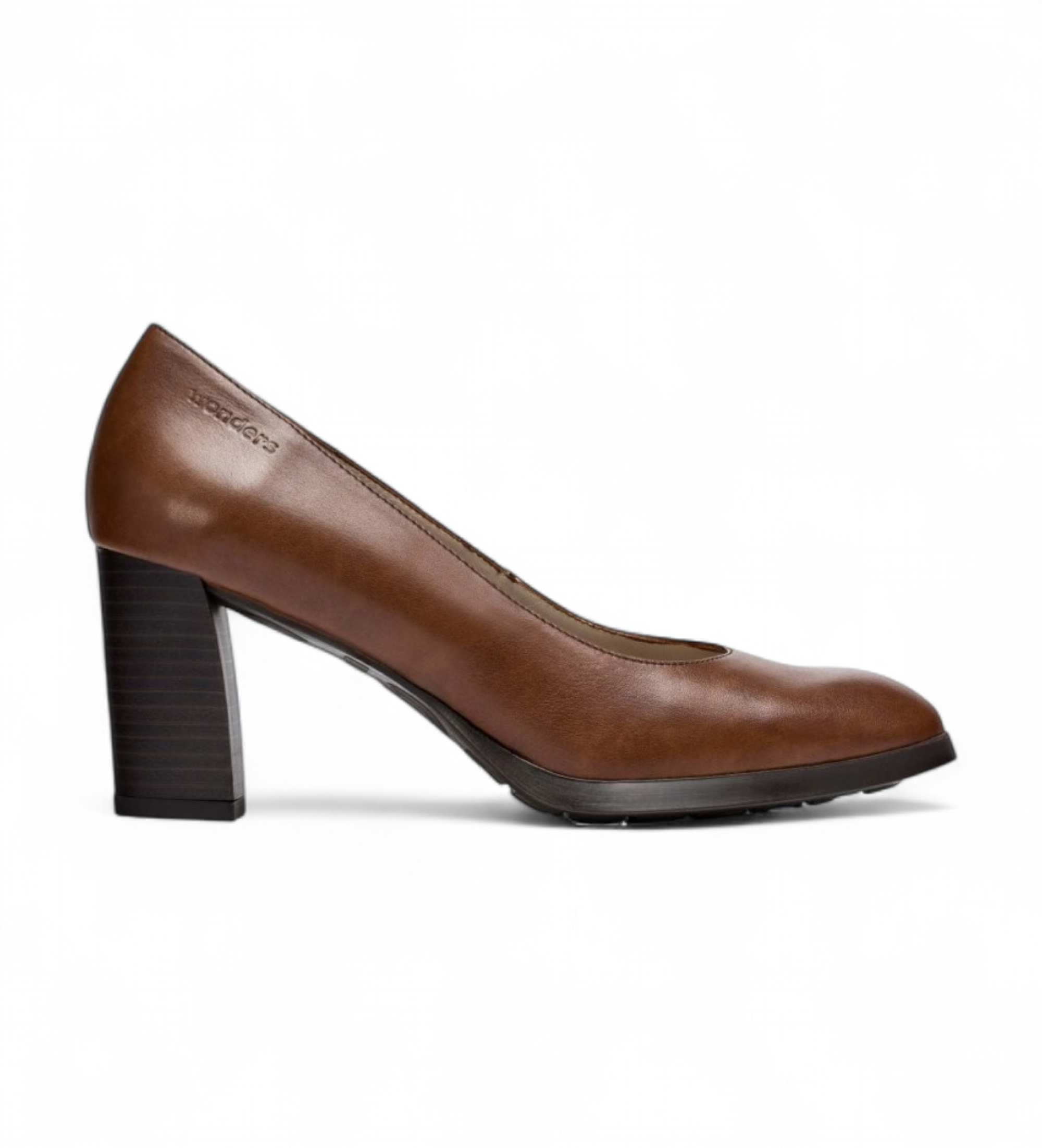Wonders für Damen. L-1101_2525_2725 Lederschuhe Vflex 01 braun (37), 5 bis 8 cm, Keine, Lässig, Klassisch