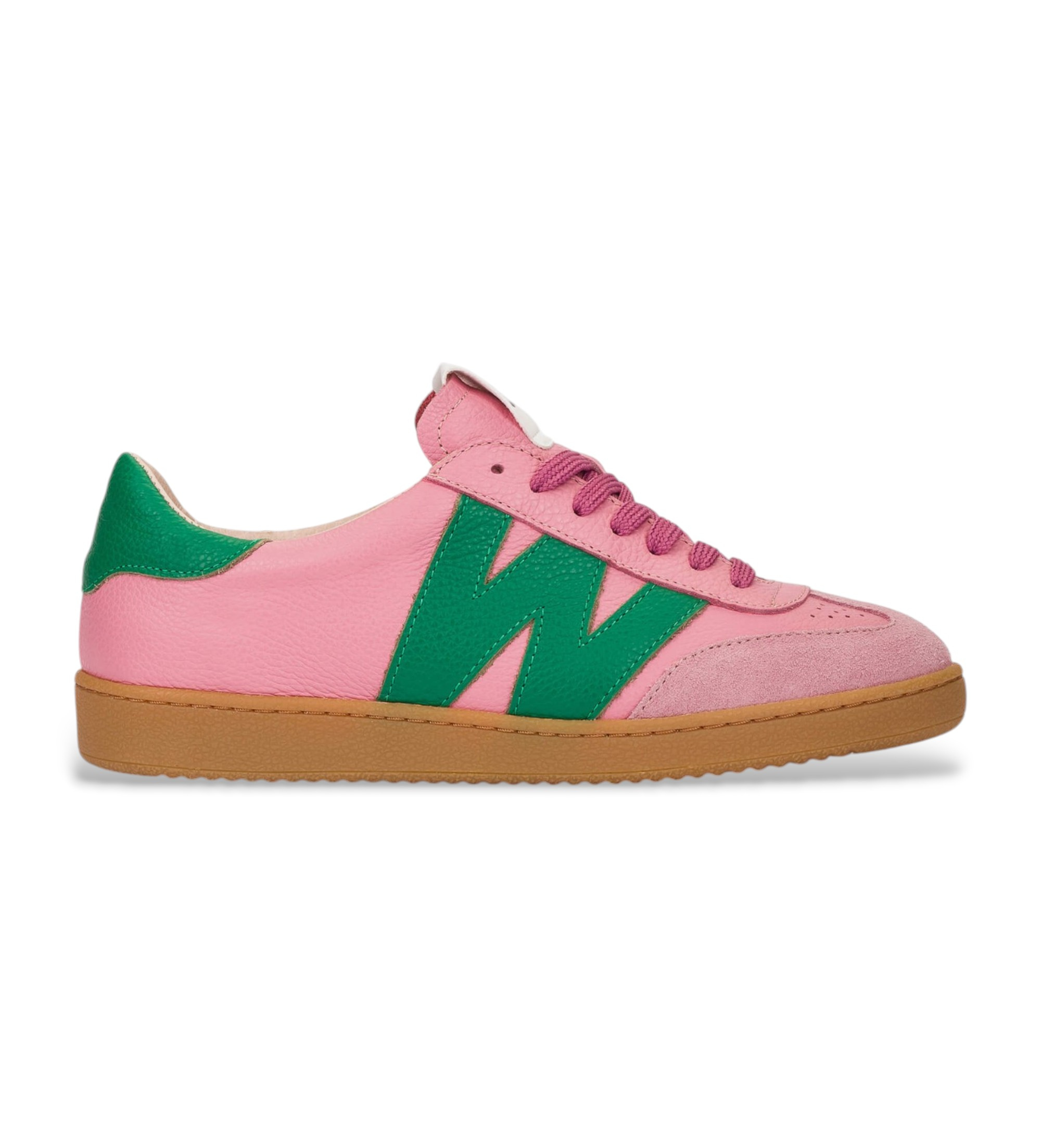 Wonders für Damen. AP-2001 Lederturnschuhe Nubia 01 rosa (38), Wohnung, Schnürsenkel, Lässig