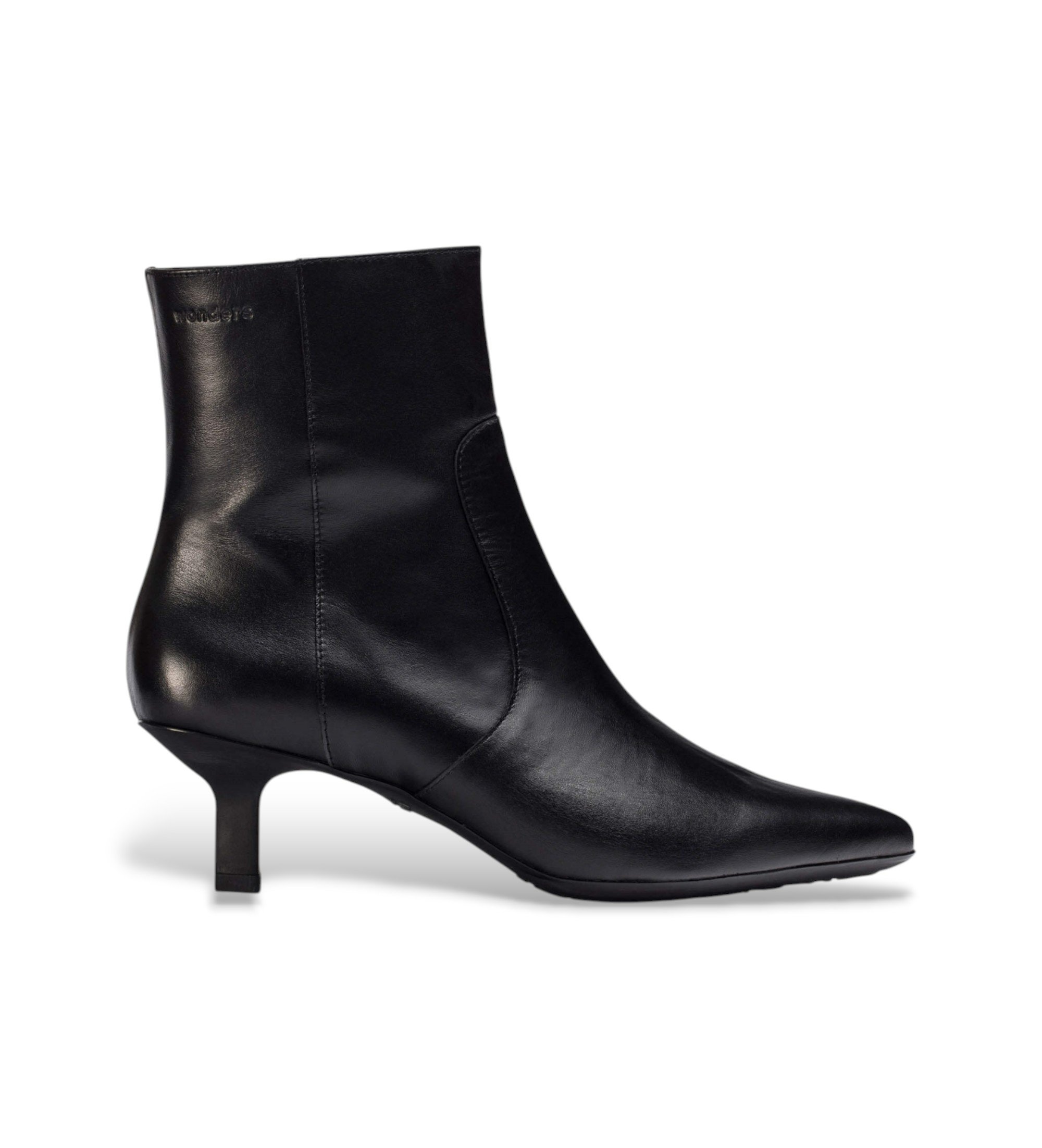 Wonders für Damen. G-7111 Flex Fit 11 Lederschuhe schwarz (41), 1 bis 3 cm, Reißverschluss, Lässig