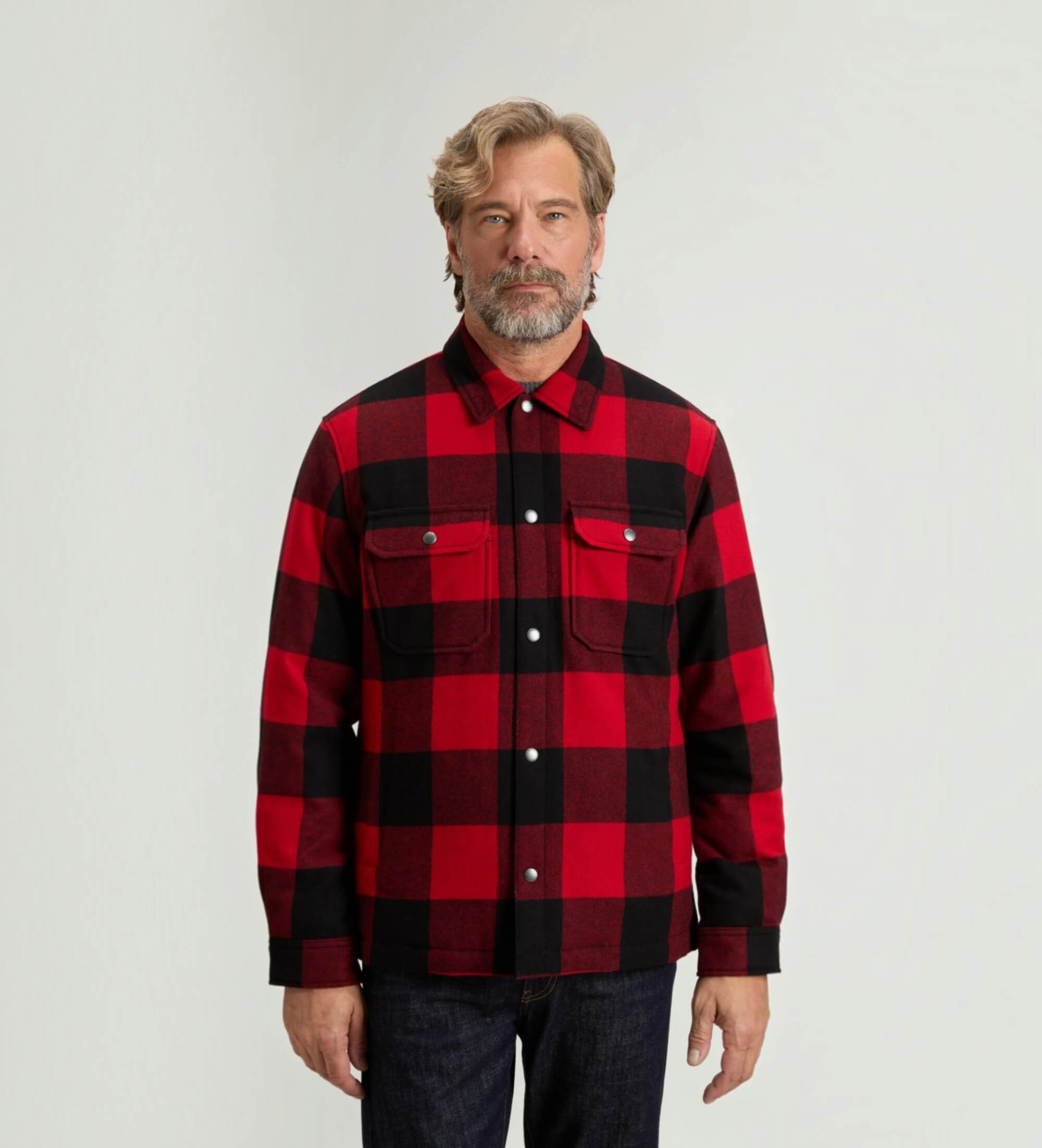 Woolrichvoor mannen. CFWOOS2018MBUT3046 Rode Alaskan jas (M), Rood, Casual, Wol