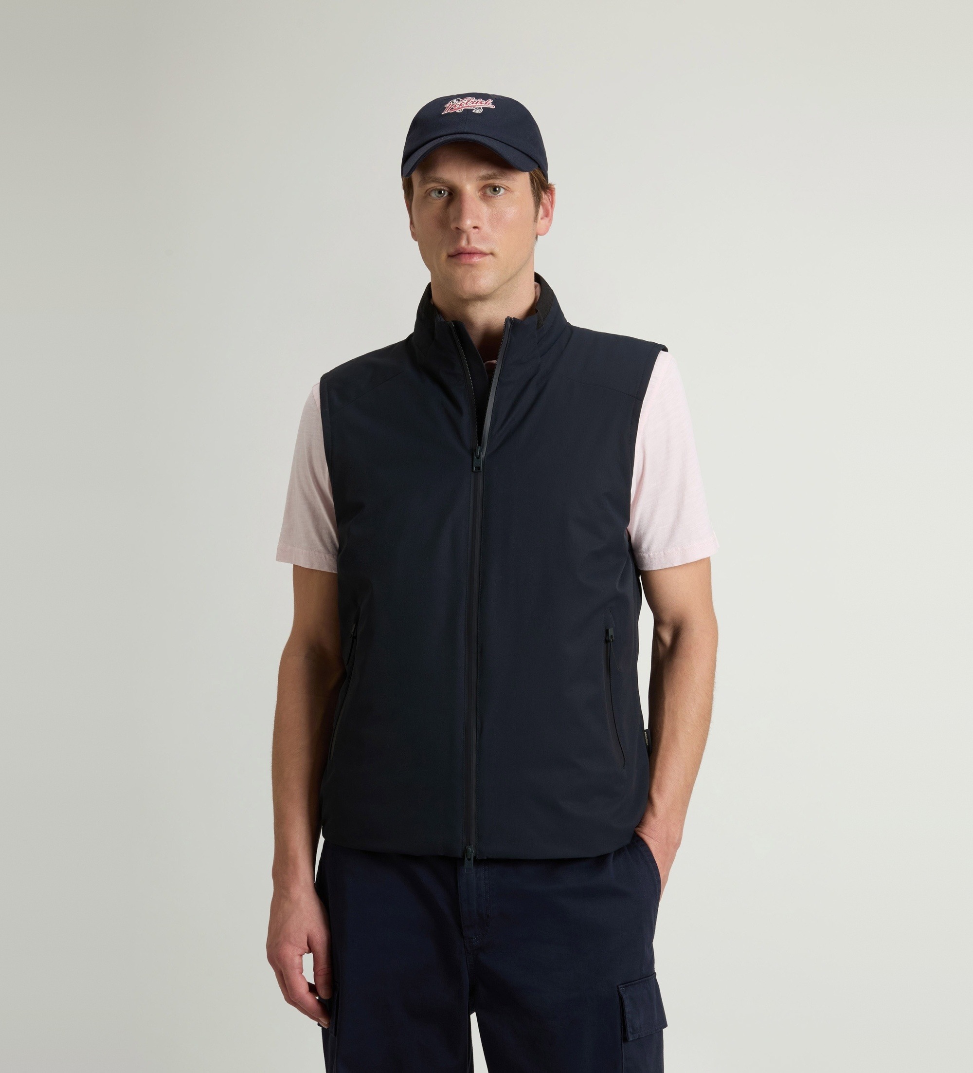 Woolrich für Herren. CFWOOU1158MRUT4018 Segelweste, gepolstert navy (M), Lässig, Polyester, Marine
