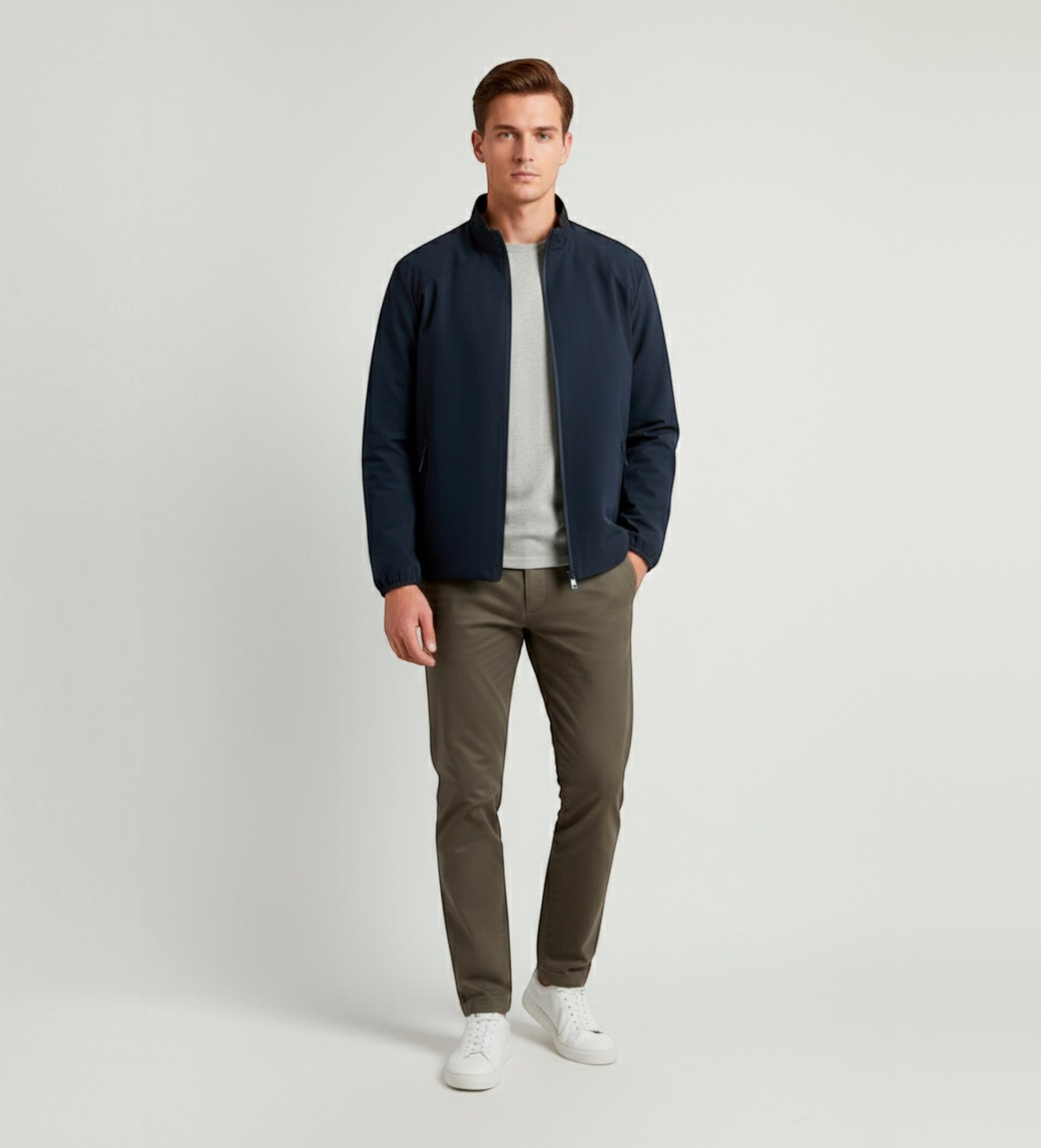 Woolrich für Herren. CFWOOU1162MRUT4018 Gesteppte Bomberjacke in Marineblau (M), Lässig, Polyester
