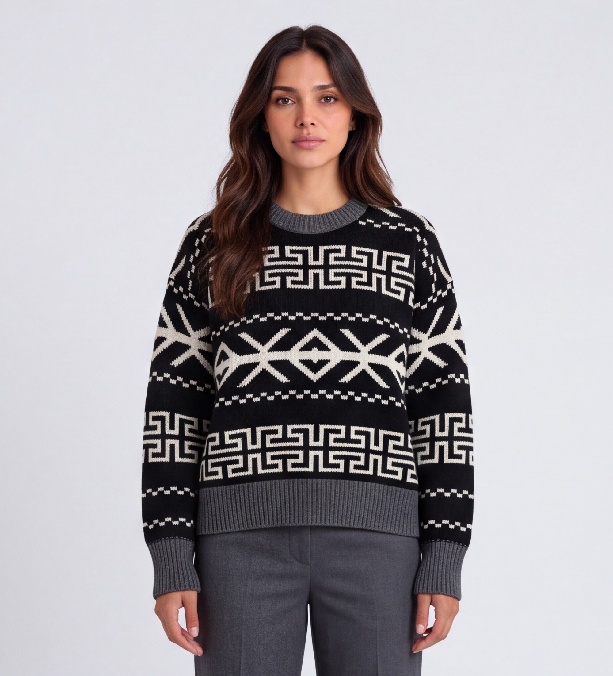 Woolrichvoor vrouwen. CFWWKN2066FRUF0573 Fair Isle trui (S), Casual, Acryl