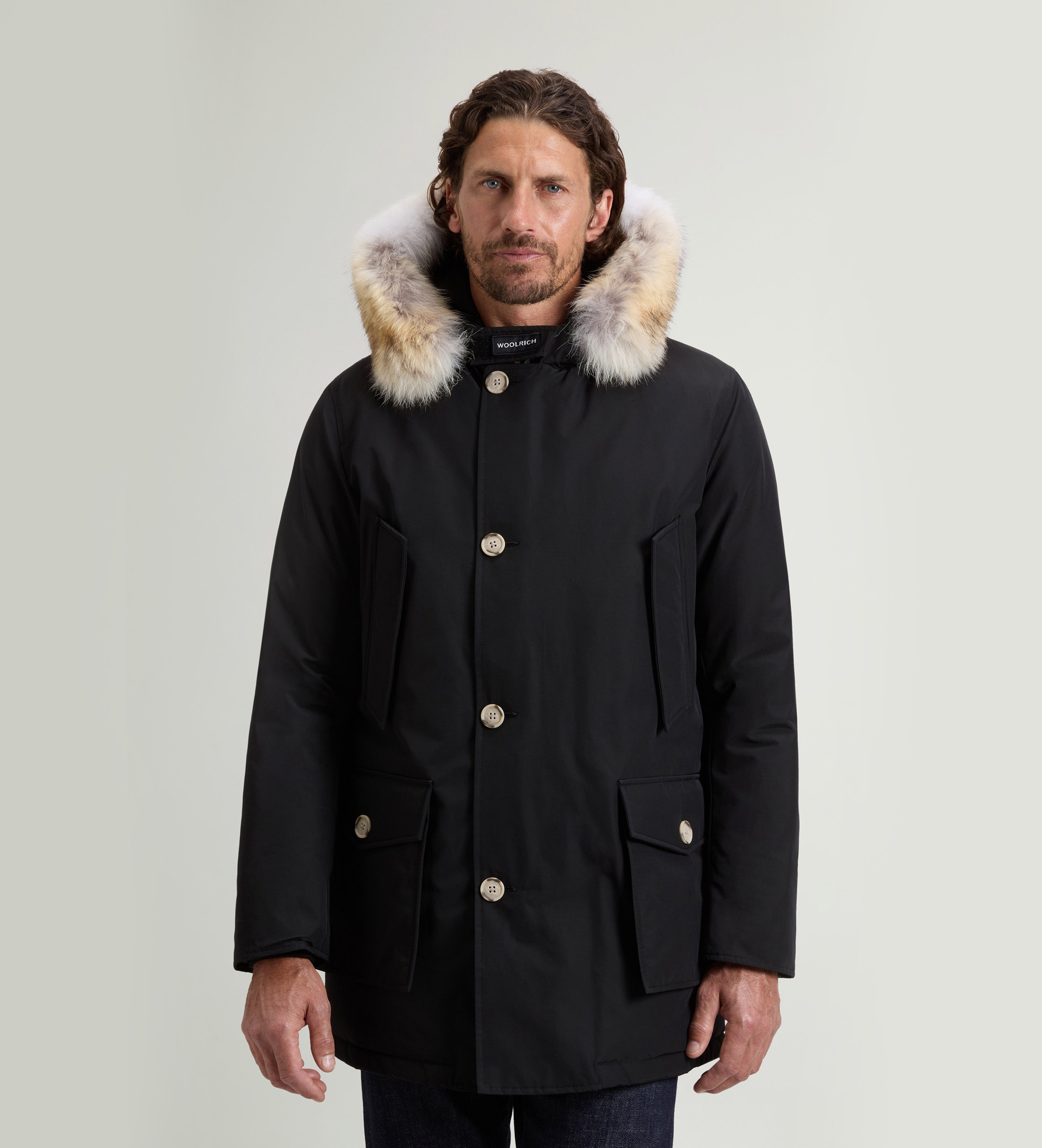 Woolrichvoor mannen. CFWOOU0482MBUT0001 Afneembare Arctic Parka zwart (XXL), Casual, Katoen