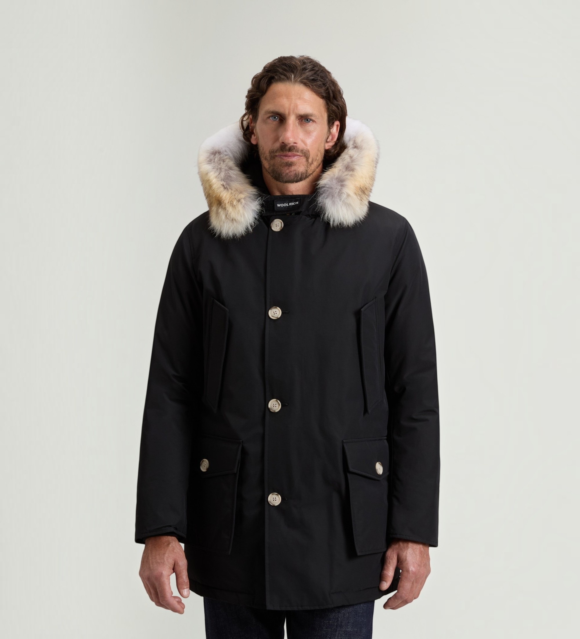 Woolrich für Herren. CFWOOU0482MHUT0001 Artic Ramar Parka schwarz (M), Lässig, Polyester