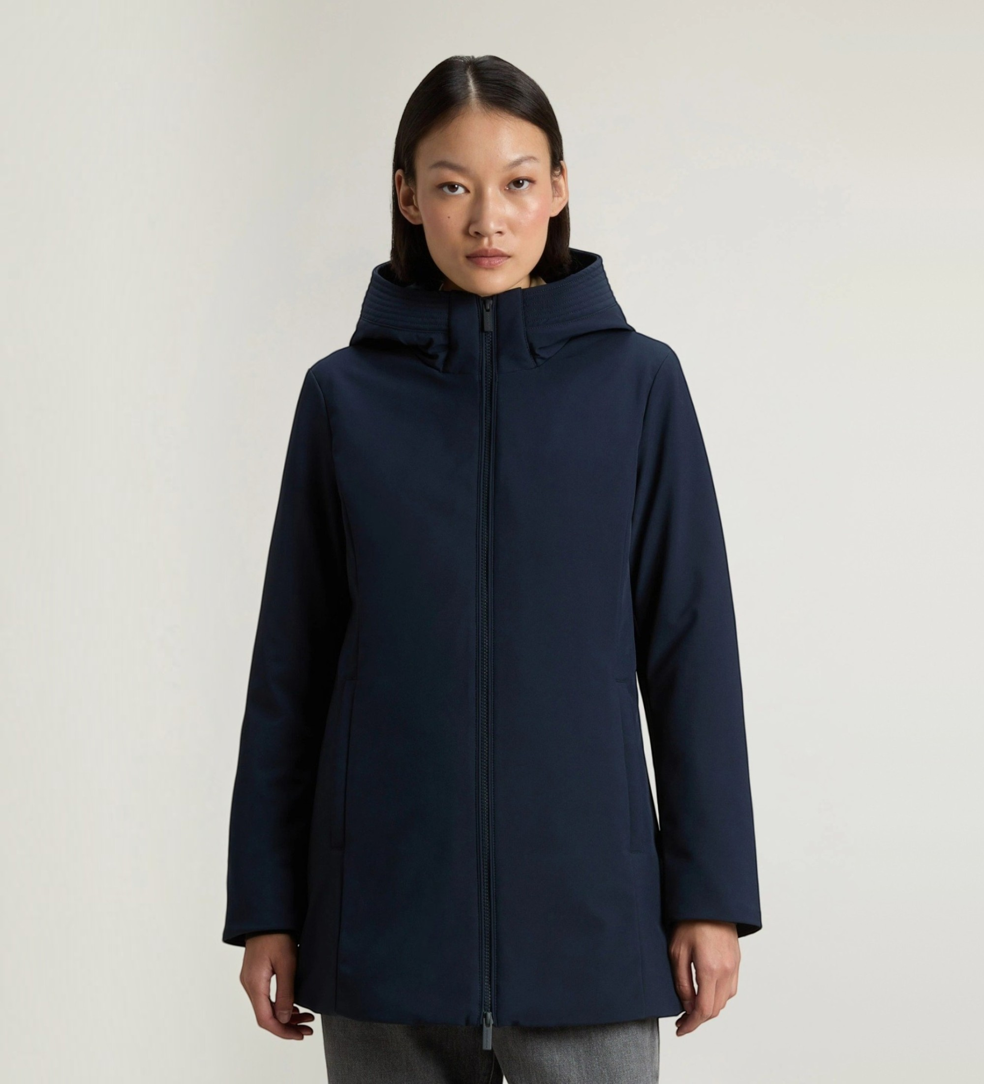 Woolrich für Damen. CFWWOU2045FRUT3496 Tech Softshell Firth Parka blau (XS), Lässig, Polyester