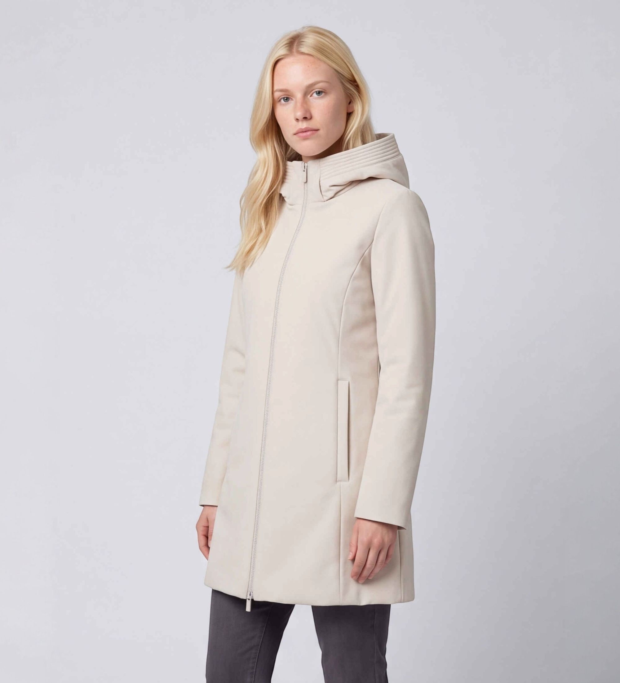 Woolrichvoor vrouwen. CFWWOU2045FBUT3496 Parka New Firth Down beige (S), Casual, Polyester
