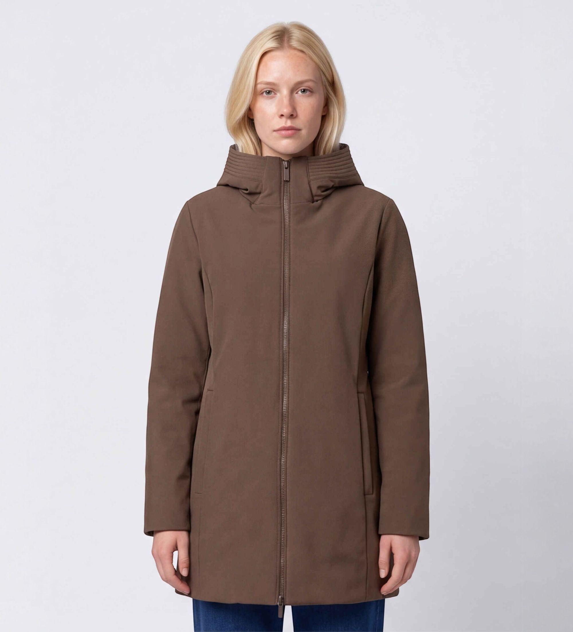 Woolrichvoor vrouwen. CFWWOU2045FBUT3496 Bruine Parka New Firth Down (M), Casual, Polyester