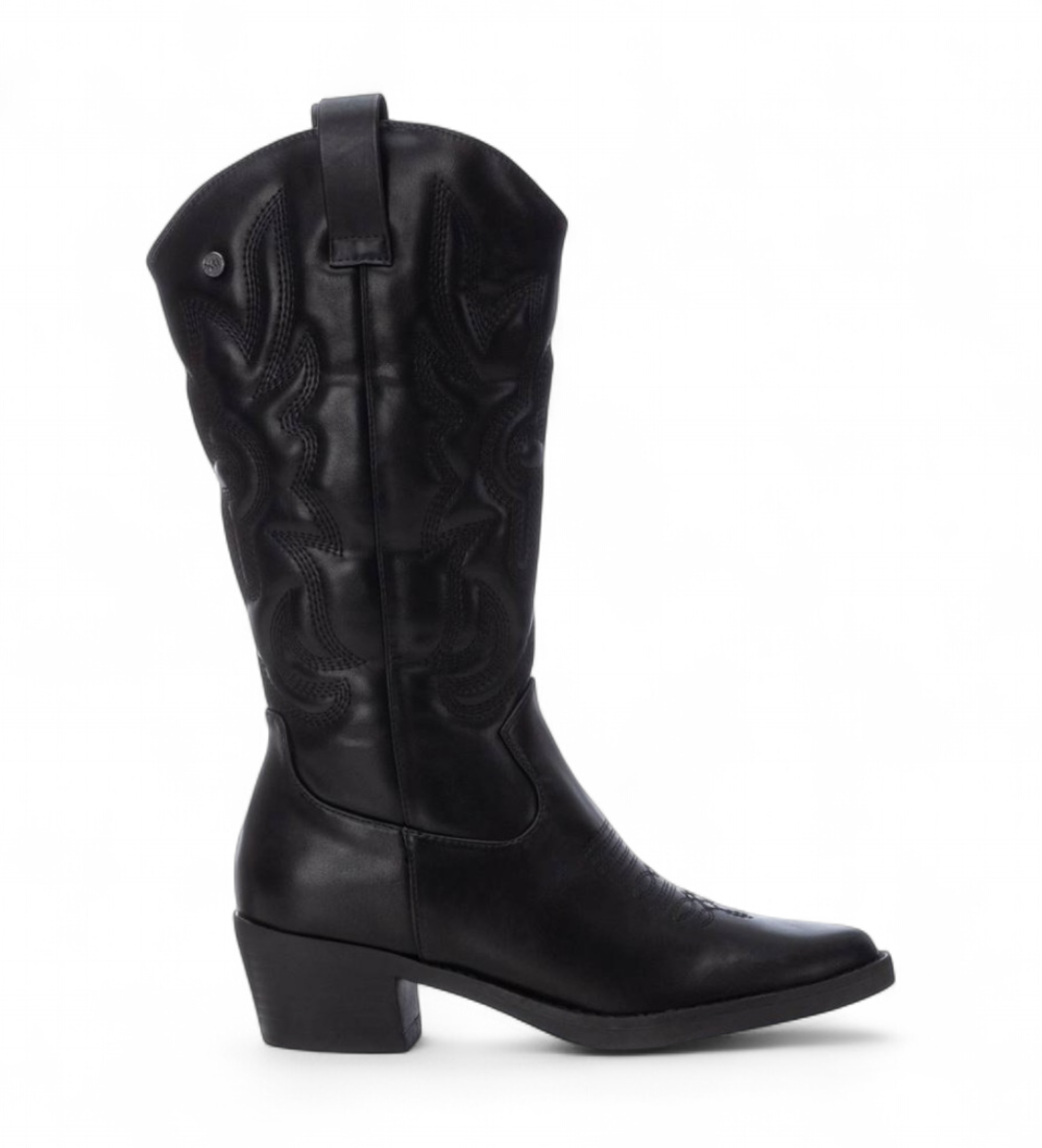 Xti für Damen. 14311901-NEGRO Women's Stiefel 143119 schwarz (38), 3 bis 5 cm, Reißverschluss, Lässig