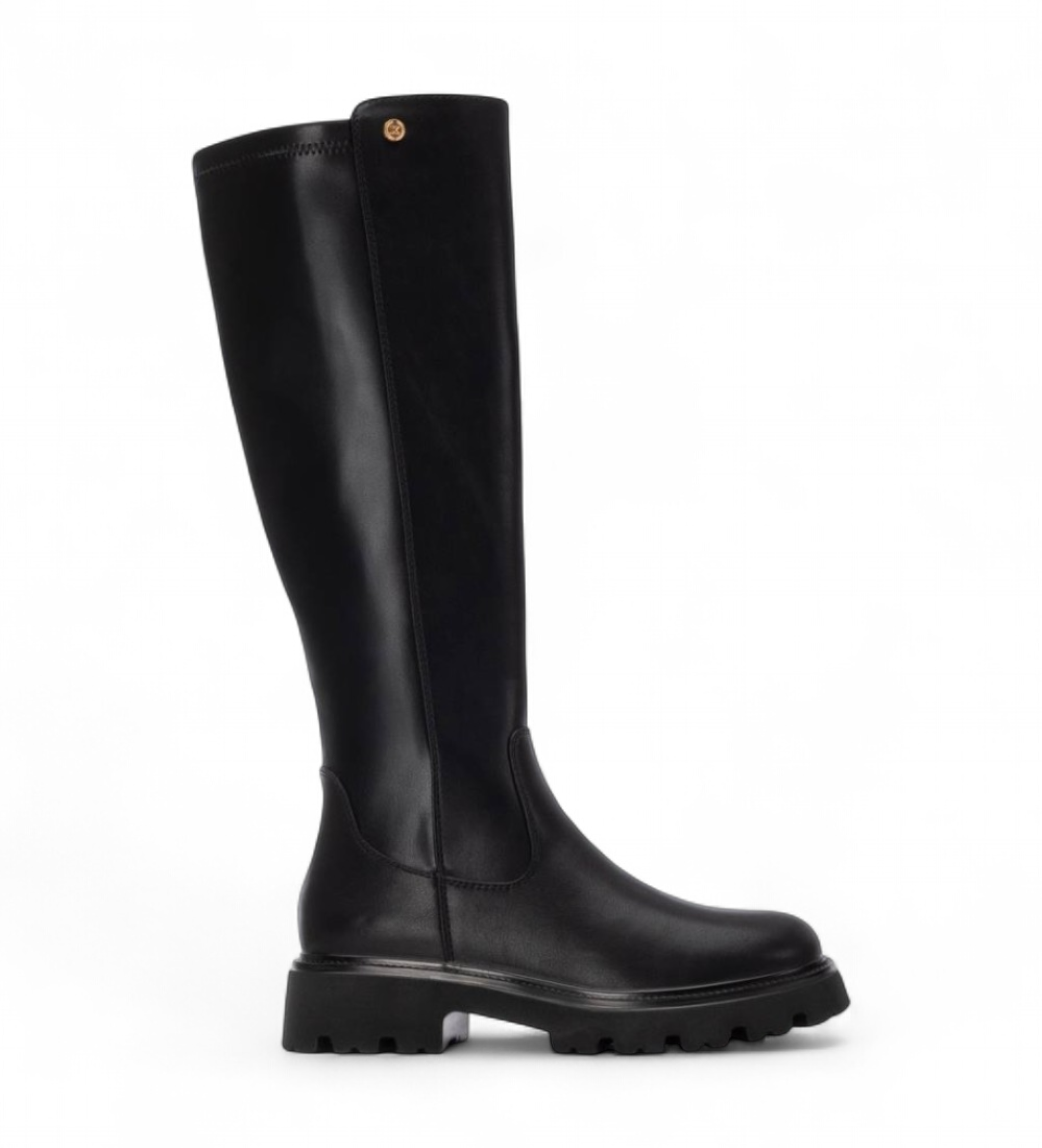 Xti für Damen. 14441901-NEGRO Stiefel 144419 schwarz (38), Wohnung, 1 bis 3 cm, Reißverschluss, Lässig