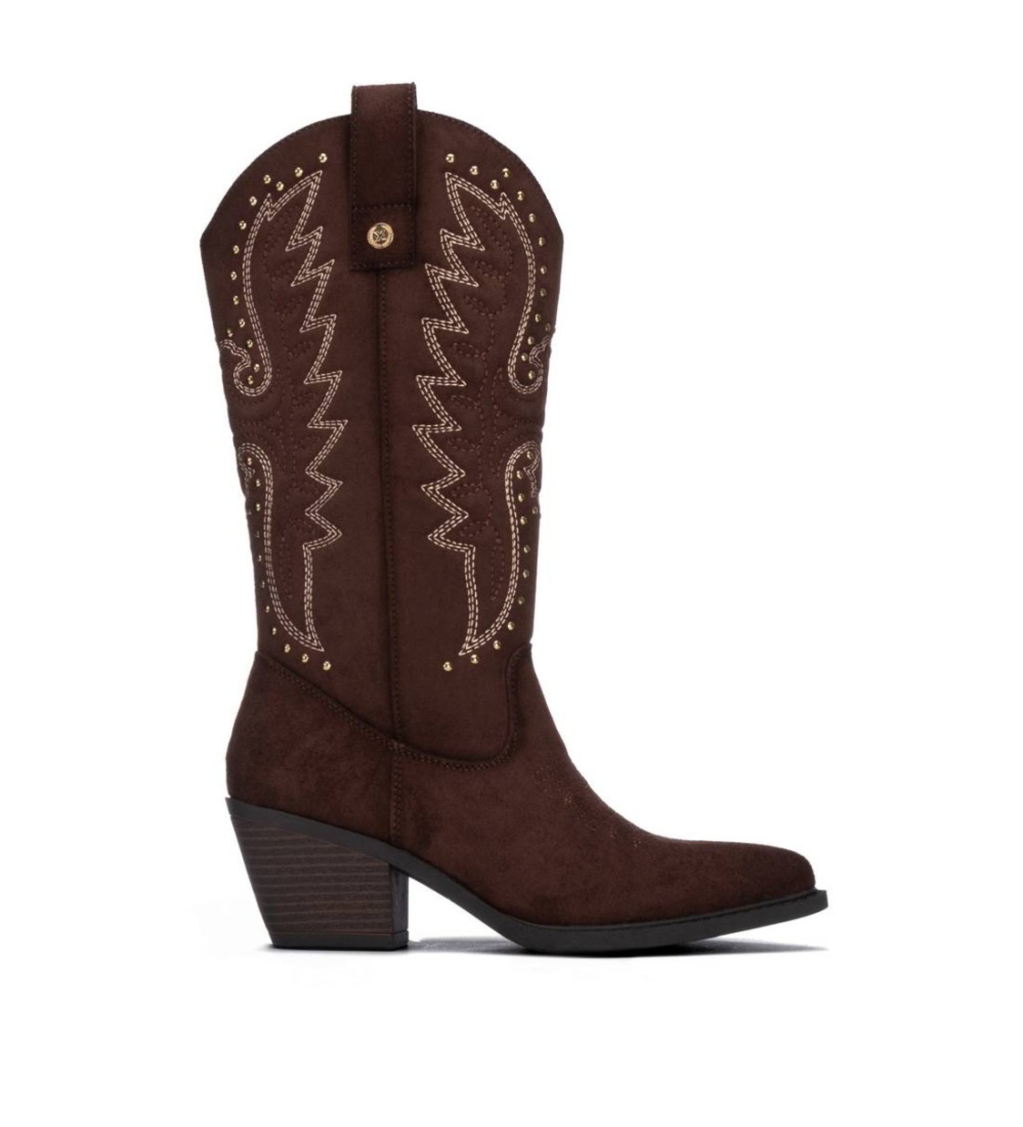 Xti für Damen. 14610203-MARRON Stiefel 146102 braun (40), 5 bis 8 cm, Reißverschluss, Lässig